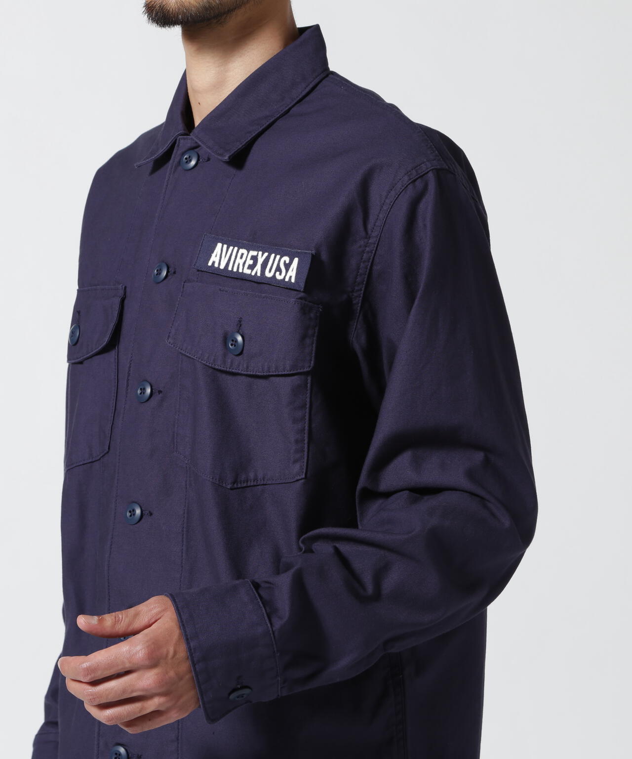 LONG SLEEVE FATIGUE SHIRT / 長袖 ファティーグ シャツ / AVIREX / アヴィレックス / STANDAR