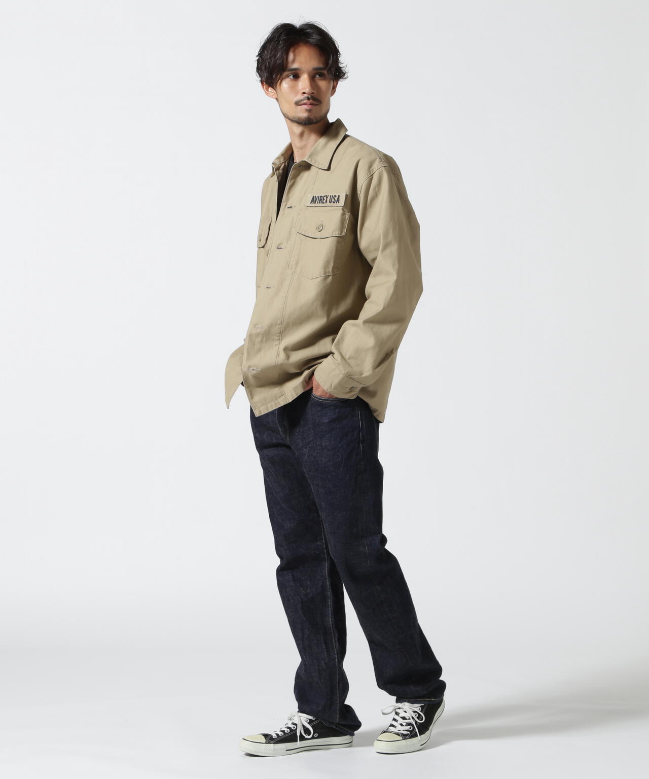 LONG SLEEVE FATIGUE SHIRT / 長袖 ファティーグ シャツ / AVIREX / アヴィレックス / STANDAR