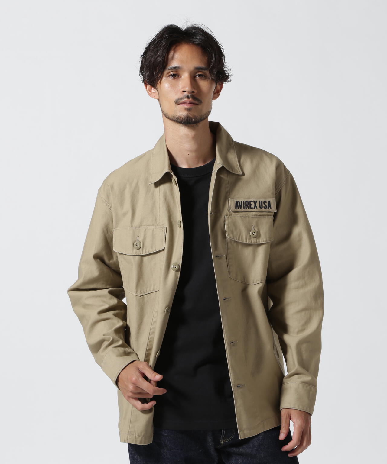 LONG SLEEVE FATIGUE SHIRT / 長袖 ファティーグ シャツ / AVIREX / アヴィレックス / STANDAR