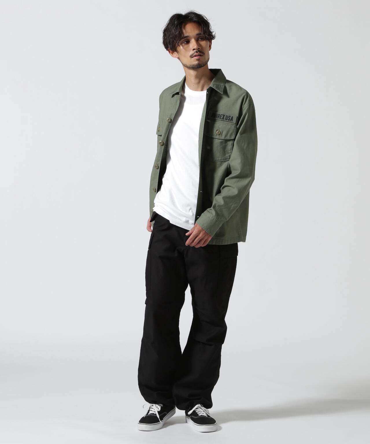 LONG SLEEVE FATIGUE SHIRT / 長袖 ファティーグ シャツ / AVIREX / アヴィレックス / STANDAR