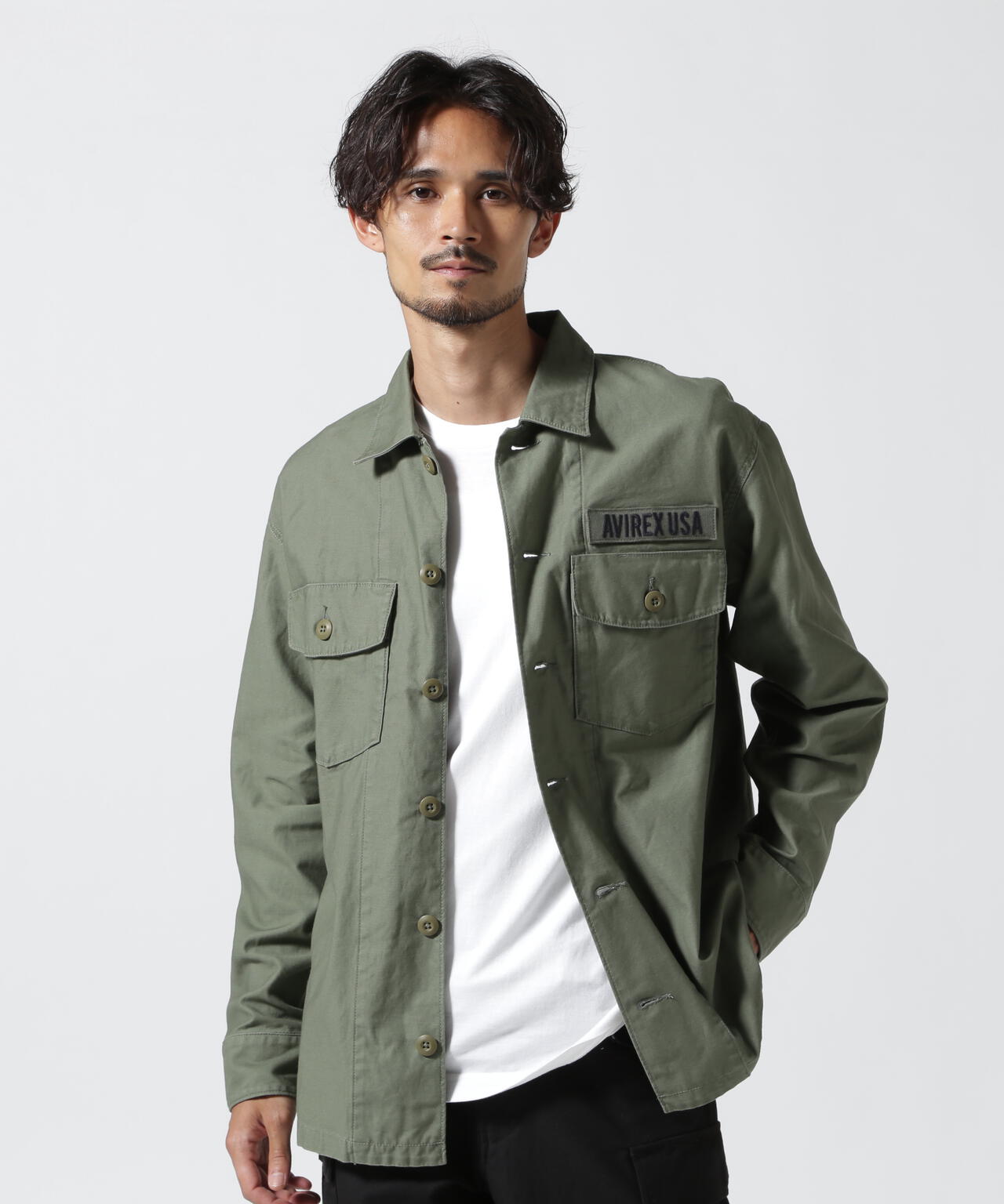LONG SLEEVE FATIGUE SHIRT / 長袖 ファティーグ シャツ / AVIREX / アヴィレックス / STANDAR