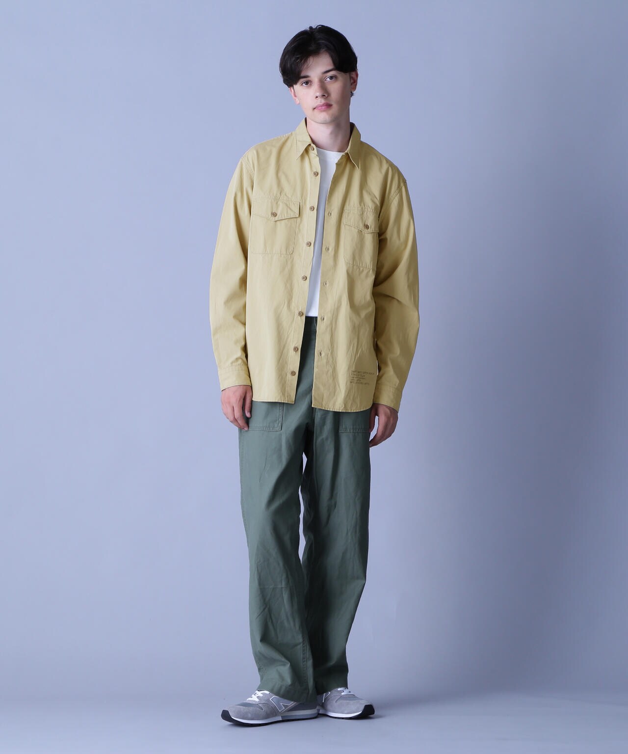 BASIC ARMY POPLIN L/S SHIRT / ベーシック アーミー ポプリン 長袖