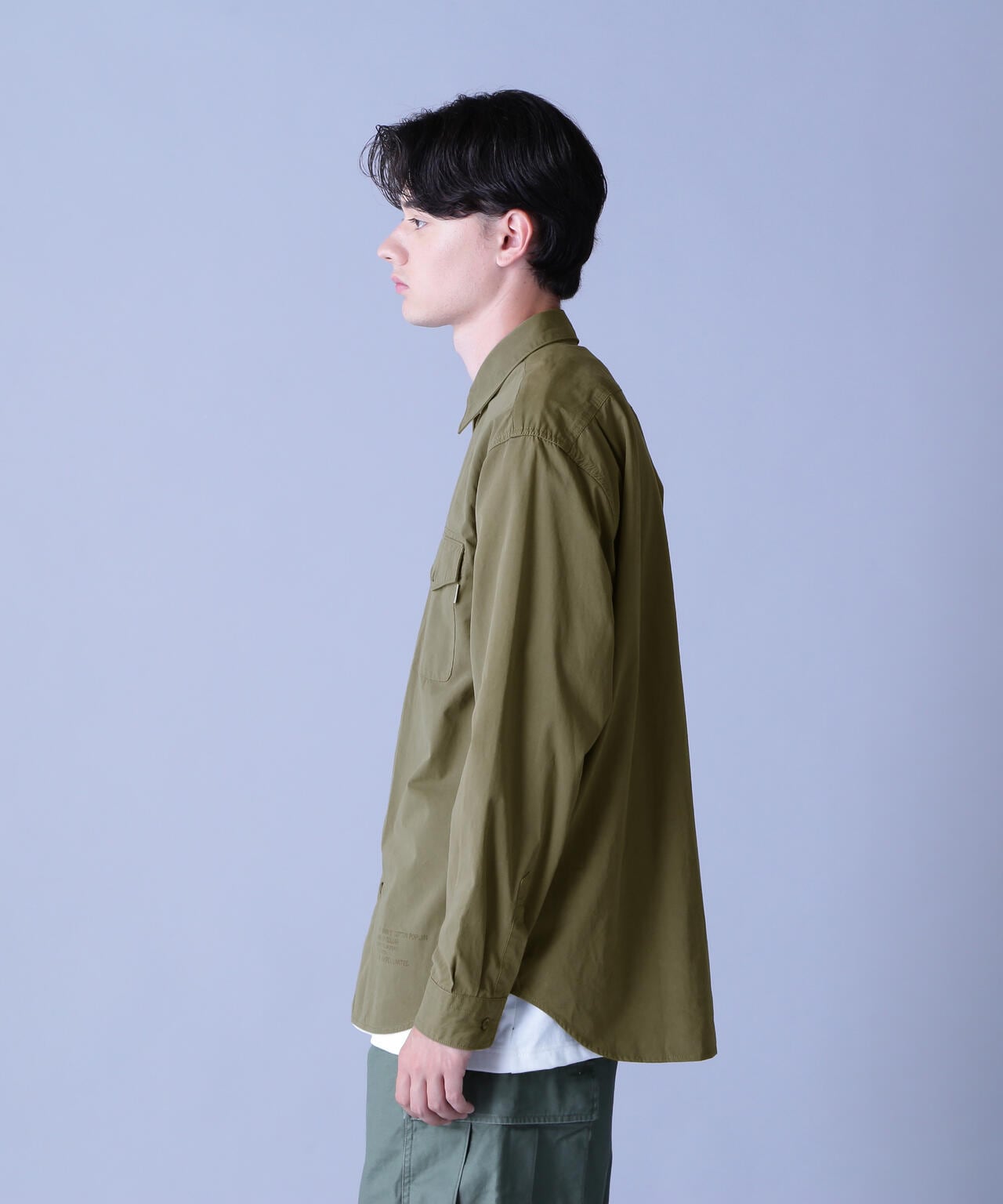 BASIC ARMY POPLIN L/S SHIRT / ベーシック アーミー ポプリン 長袖