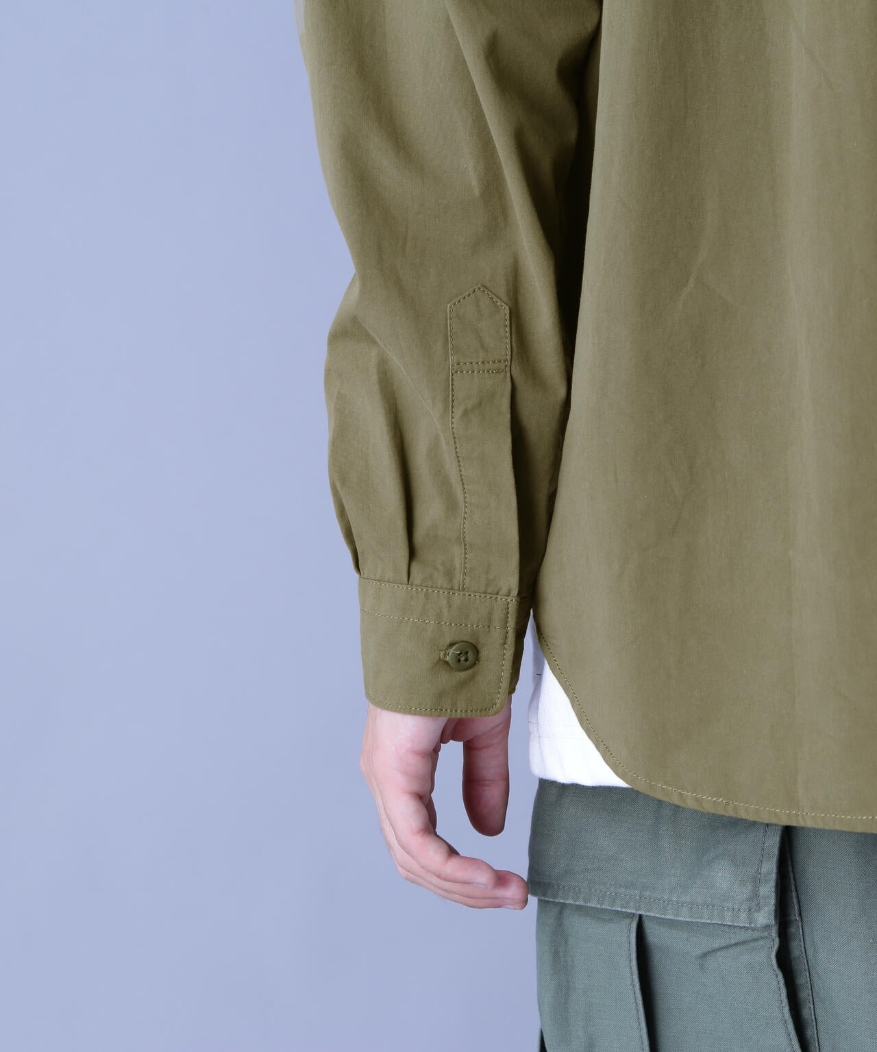 BASIC ARMY POPLIN L/S SHIRT / ベーシック アーミー ポプリン 長袖