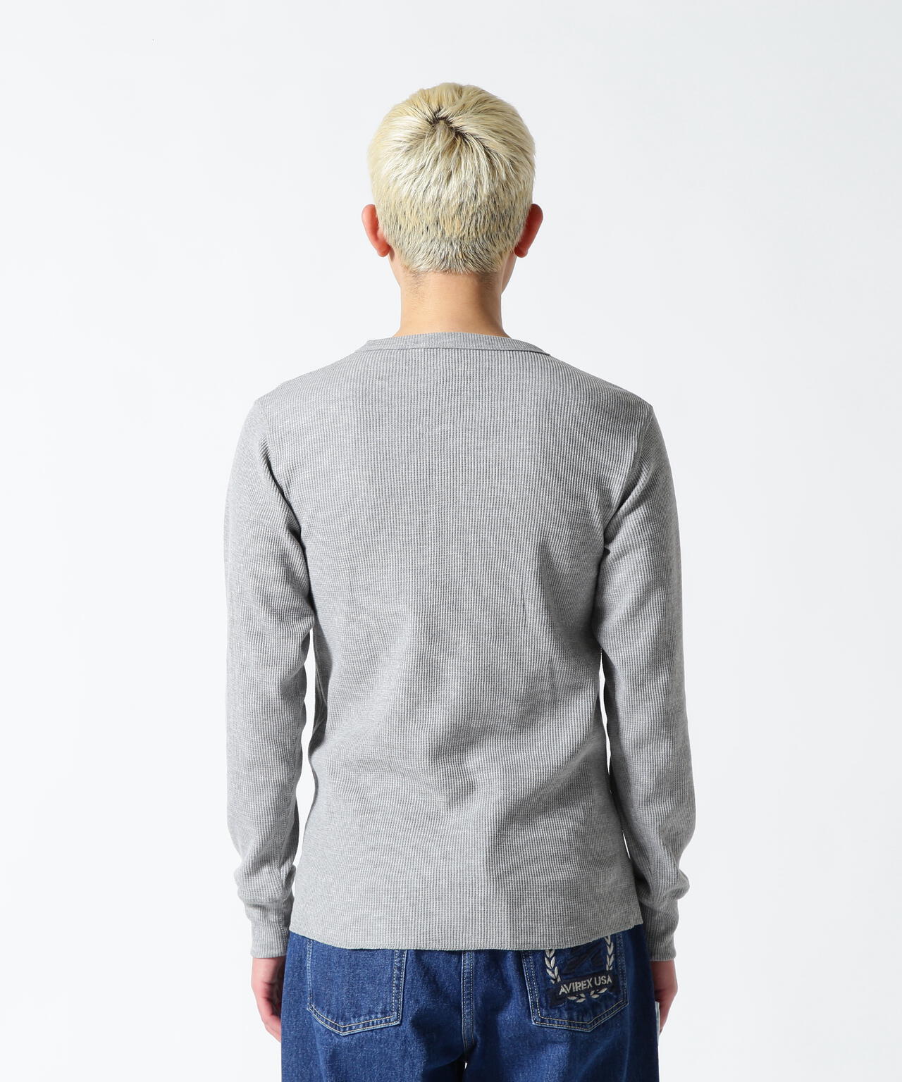 《DAILY/デイリー》THERMAL L/S CREW NECK T-SHIRT/サーマル 長袖 クルーネック Tシャツ