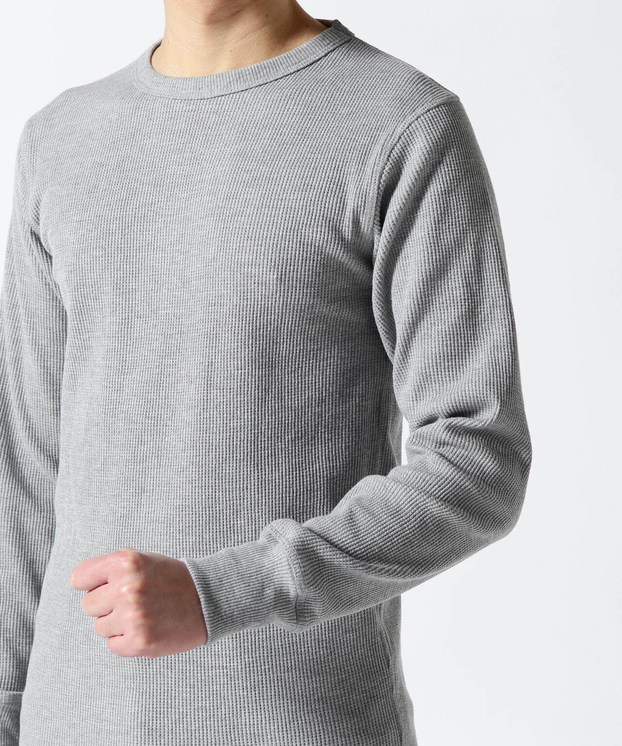 《DAILY/デイリー》THERMAL L/S CREW NECK T-SHIRT/サーマル 長袖 クルーネック Tシャツ