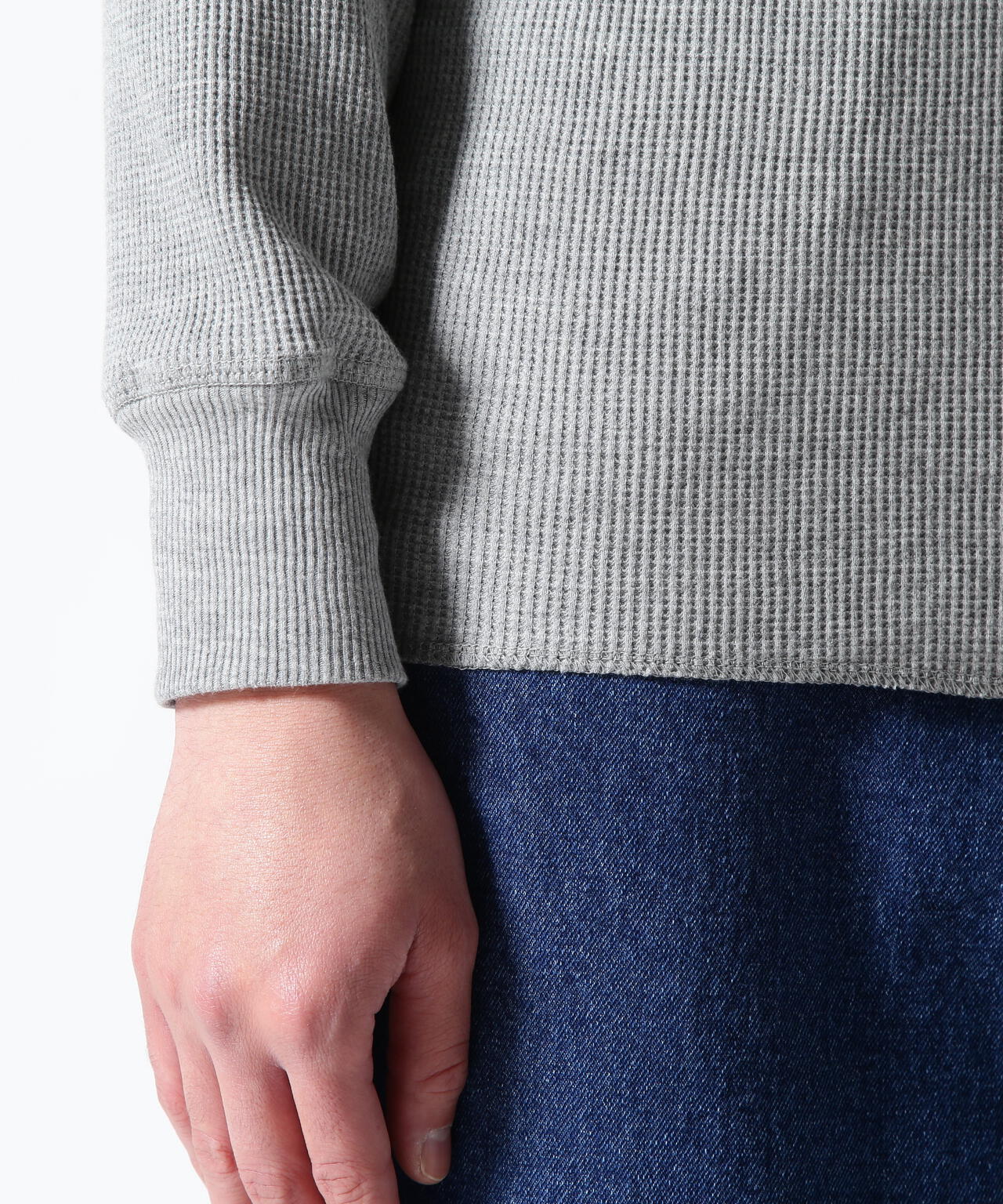 《DAILY/デイリー》THERMAL L/S CREW NECK T-SHIRT/サーマル 長袖 クルーネック Tシャツ