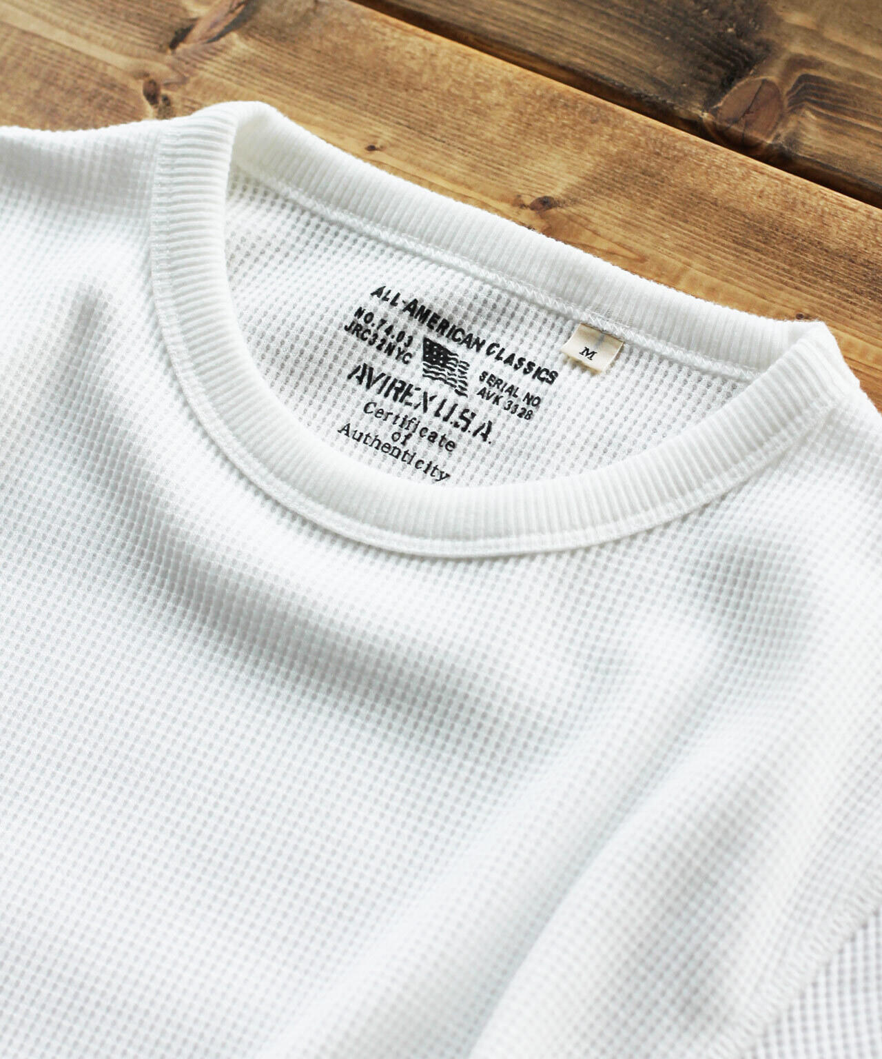 《DAILY/デイリー》THERMAL L/S CREW NECK T-SHIRT/サーマル 長袖 クルーネック Tシャツ