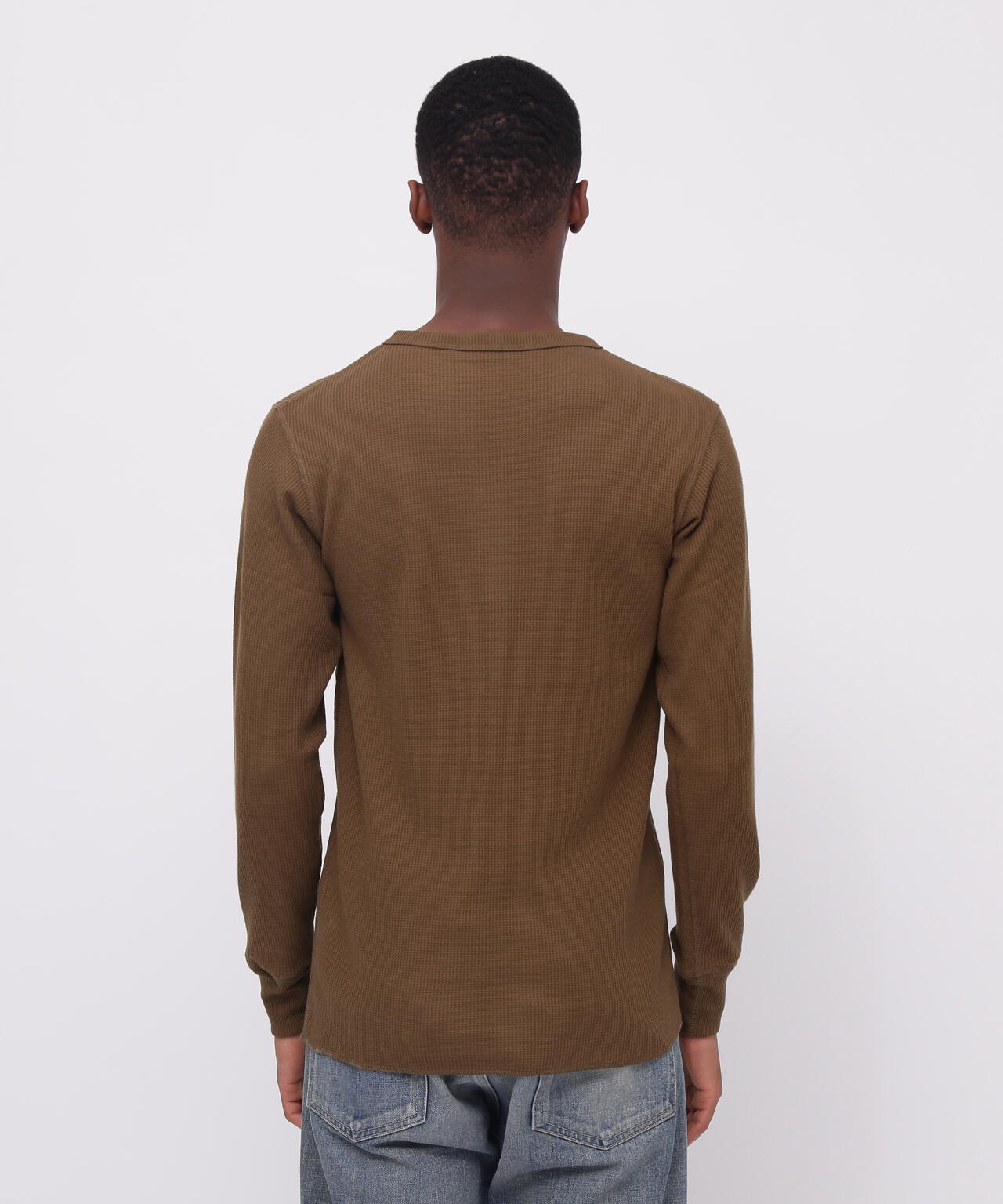 《DAILY/デイリー》THERMAL L/S CREW NECK T-SHIRT/サーマル 長袖 クルーネック Tシャツ