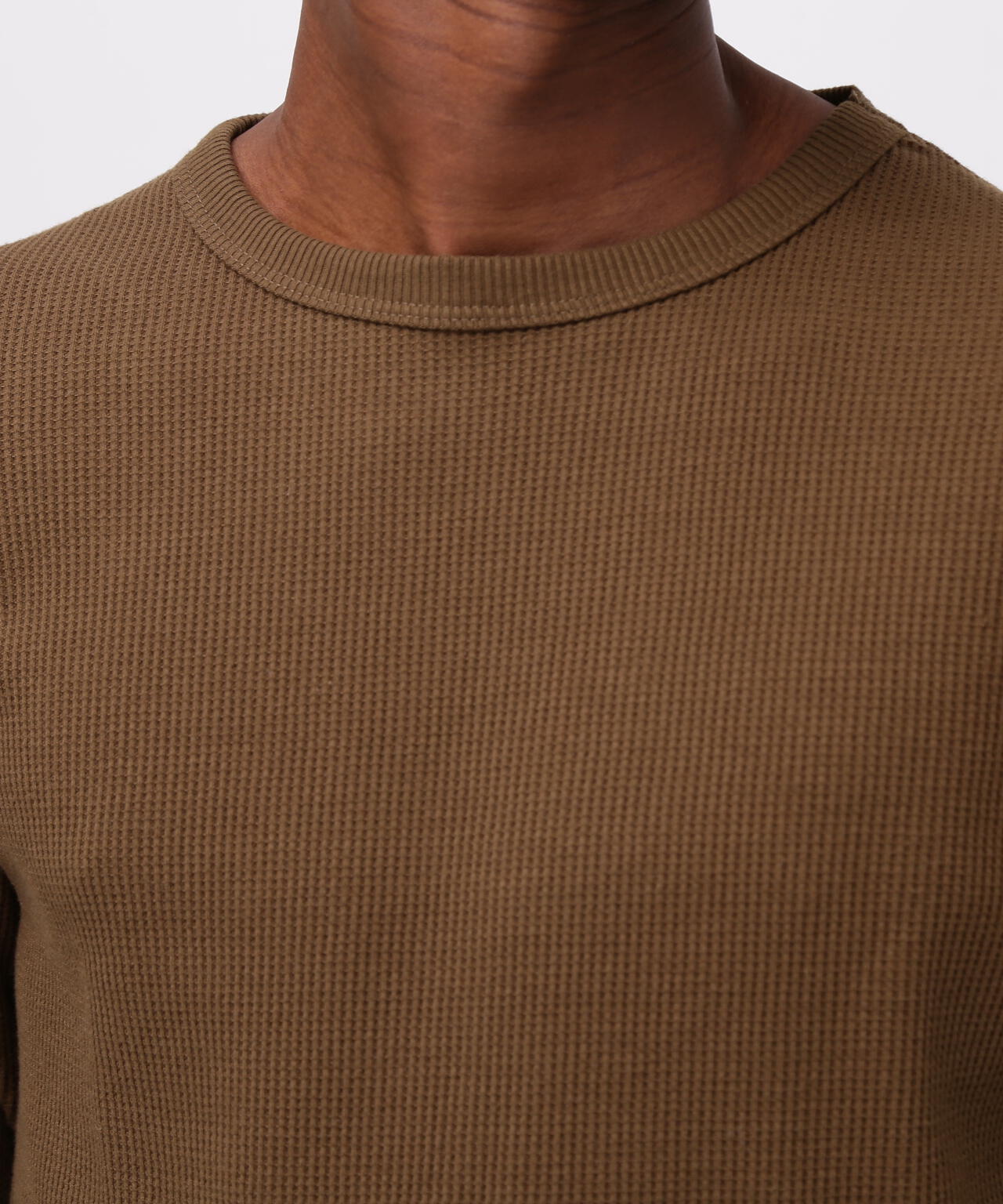 《DAILY/デイリー》THERMAL L/S CREW NECK T-SHIRT/サーマル 長袖 クルーネック Tシャツ