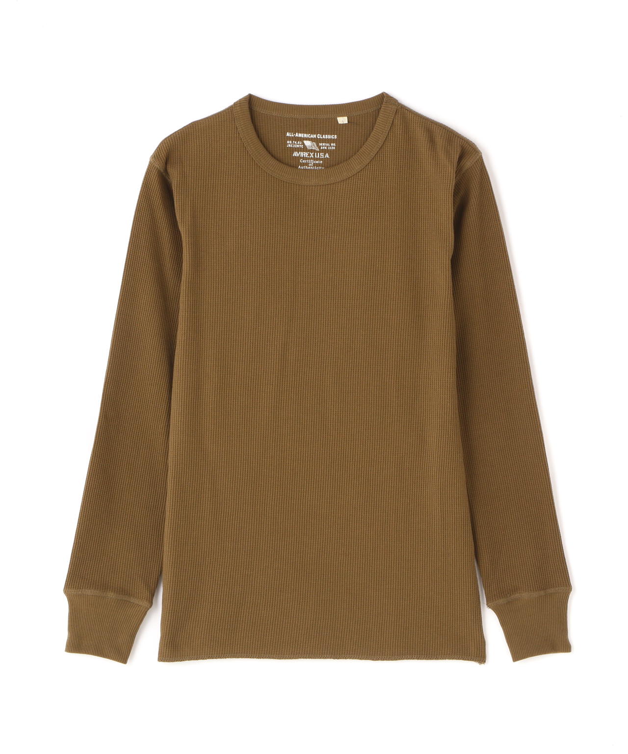 《DAILY/デイリー》THERMAL L/S CREW NECK T-SHIRT/サーマル 長袖 クルーネック Tシャツ