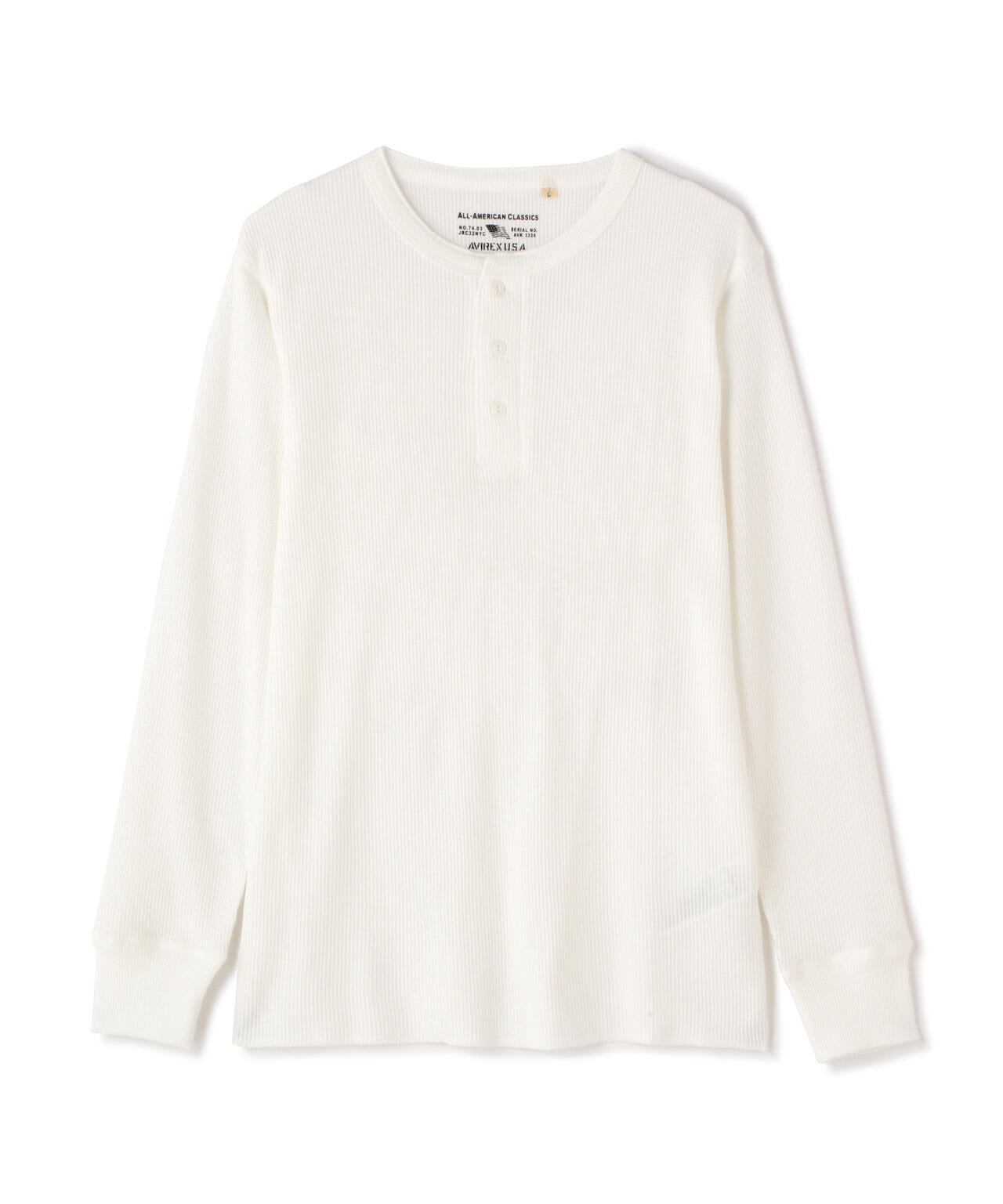 《DAILY/デイリー》THERMAL L/S HENLEY NECK T-SHIRT/サーマル 長袖 ヘンリーネック Tシャツ