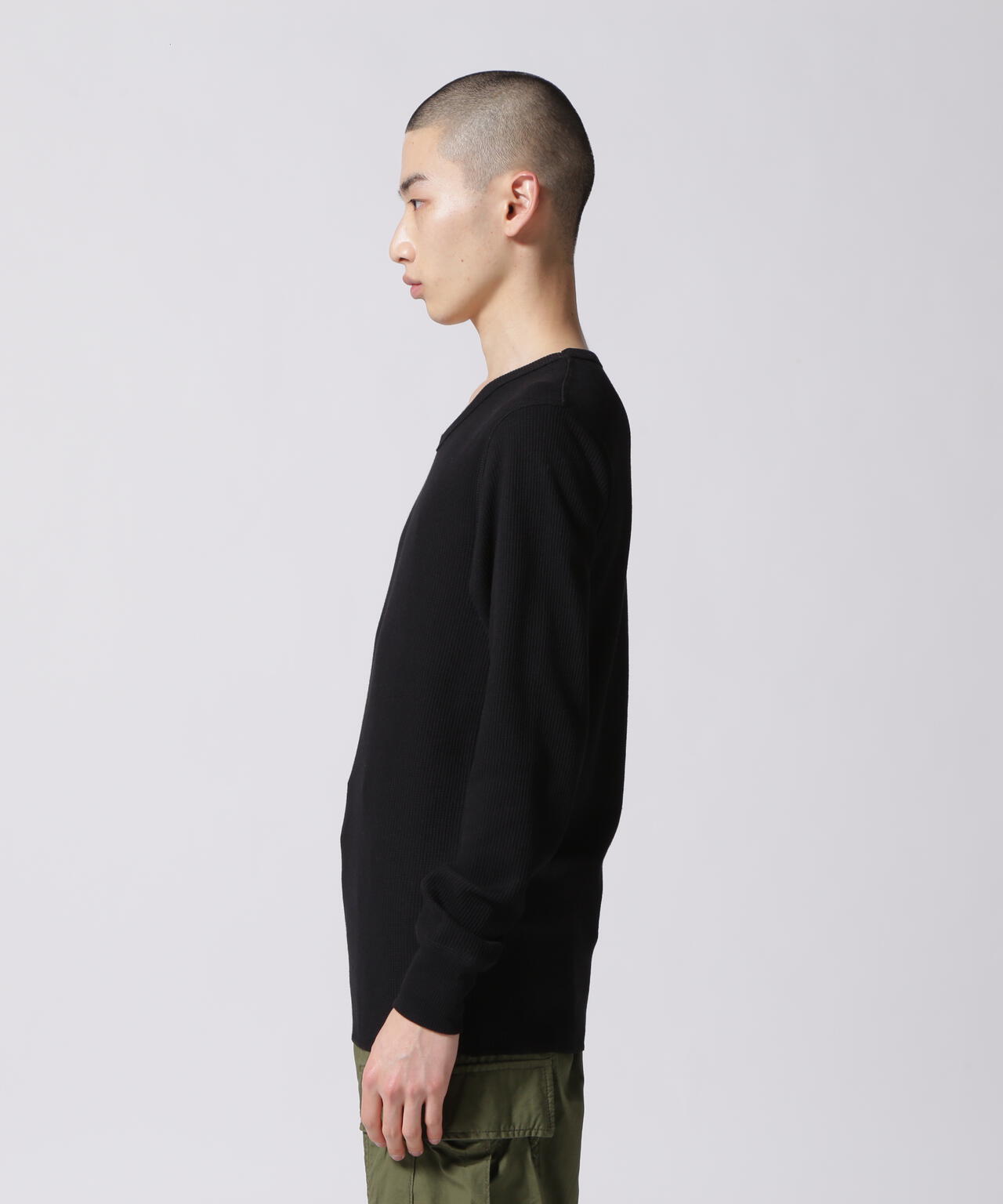 《DAILY/デイリー》THERMAL L/S V-NECK T-SHIRT/サーマル 長袖 ブイネック Tシャツ
