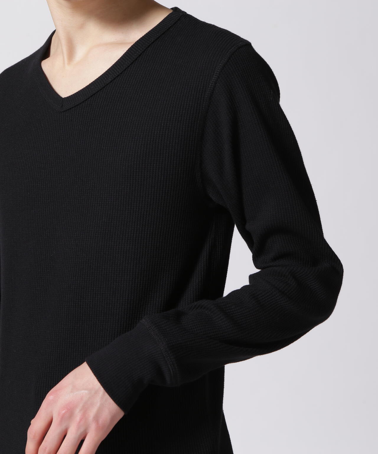 《DAILY/デイリー》THERMAL L/S V-NECK T-SHIRT/サーマル 長袖 ブイネック Tシャツ