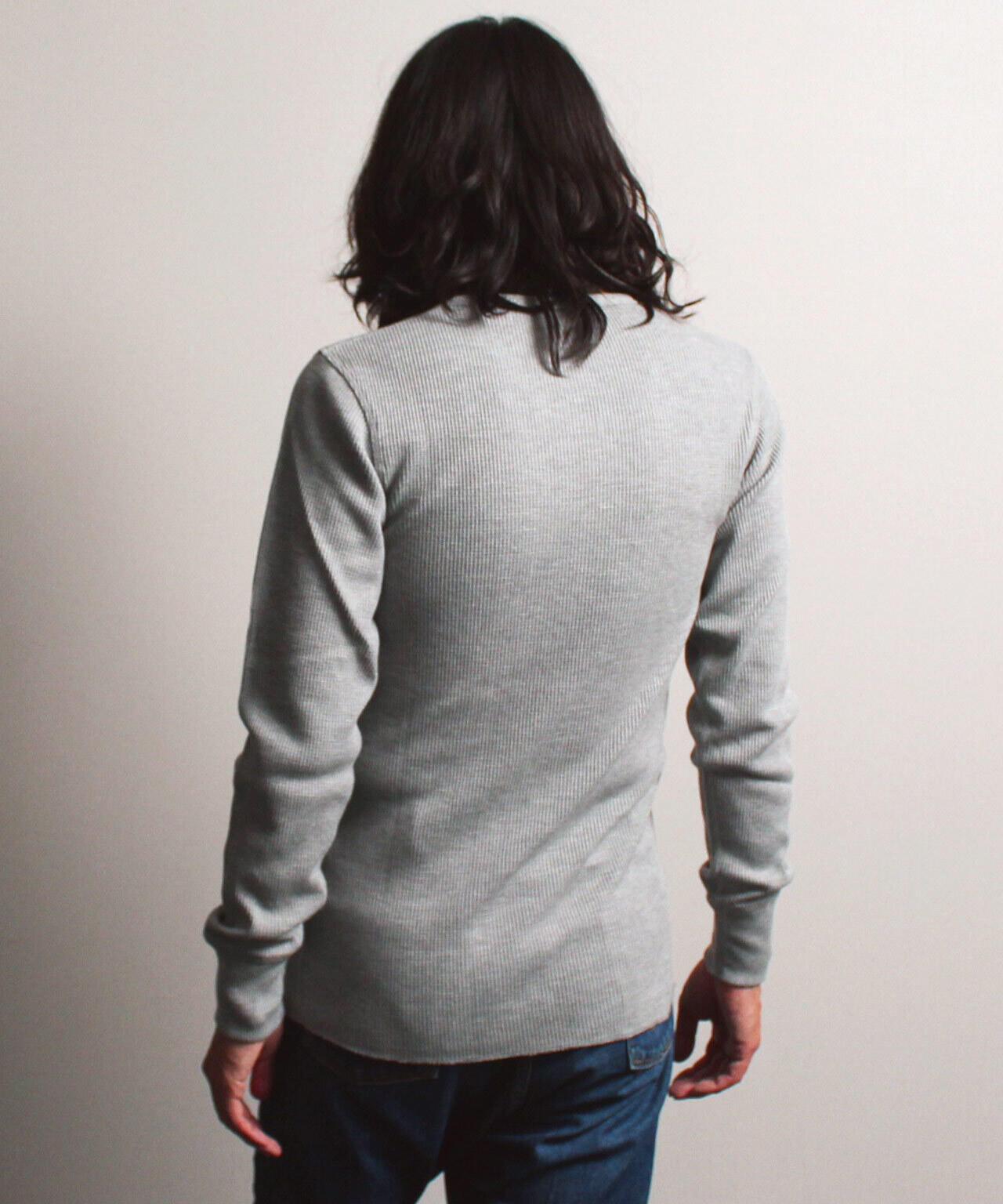 《DAILY/デイリー》THERMAL L/S V-NECK T-SHIRT/サーマル 長袖 ブイネック Tシャツ