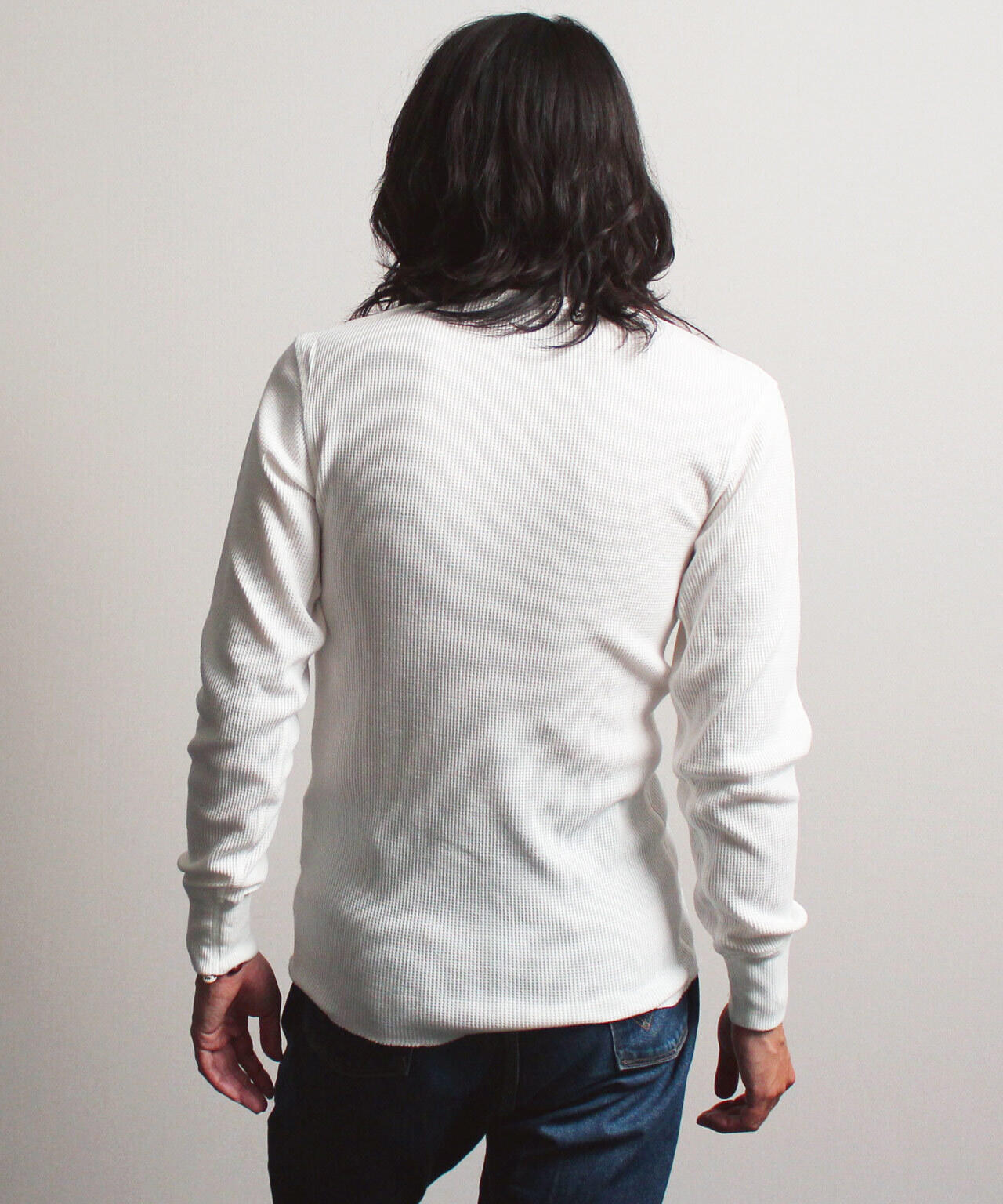 《DAILY/デイリー》THERMAL L/S V-NECK T-SHIRT/サーマル 長袖 ブイネック Tシャツ