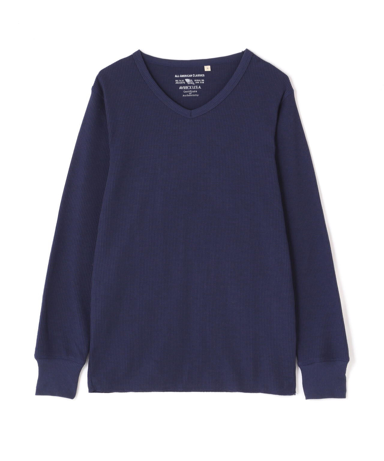 《DAILY/デイリー》THERMAL L/S V-NECK T-SHIRT/サーマル 長袖 ブイネック Tシャツ