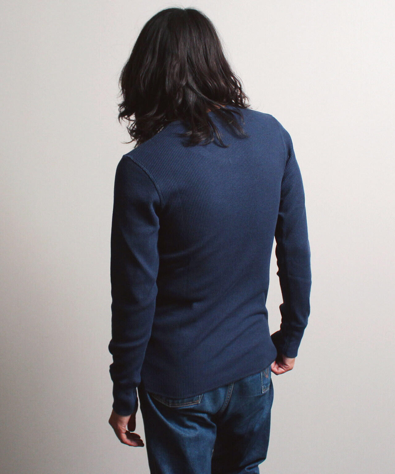 《DAILY/デイリー》THERMAL L/S V-NECK T-SHIRT/サーマル 長袖 ブイネック Tシャツ