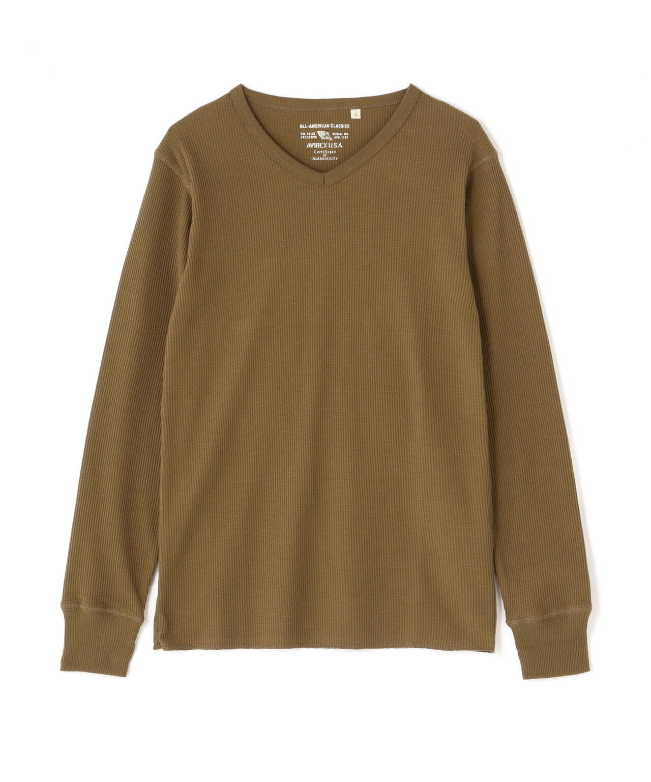 《DAILY/デイリー》THERMAL L/S V-NECK T-SHIRT/サーマル 長袖 ブイネック Tシャツ