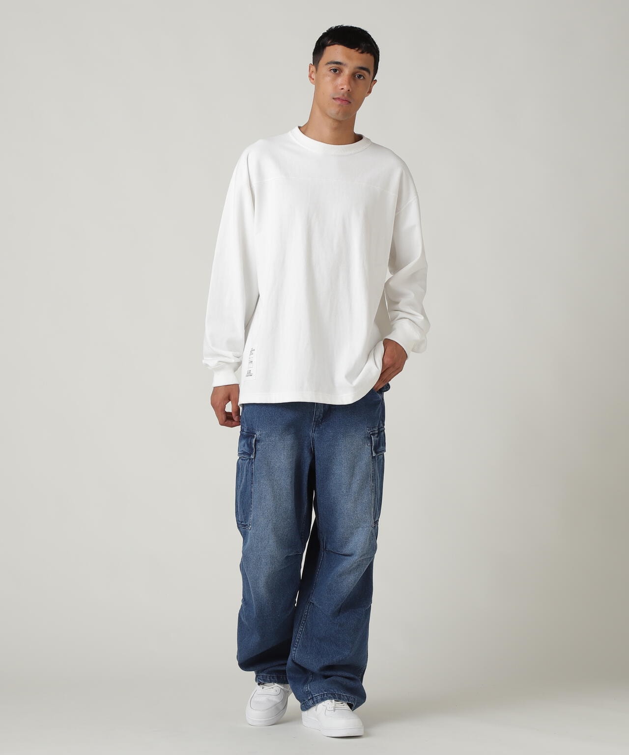 BASIC HEAVYWEIGHT L/S FOOTBALL T-SHIRT / ベーシック ヘビーウェイト 長袖 フットボール Tシャツ