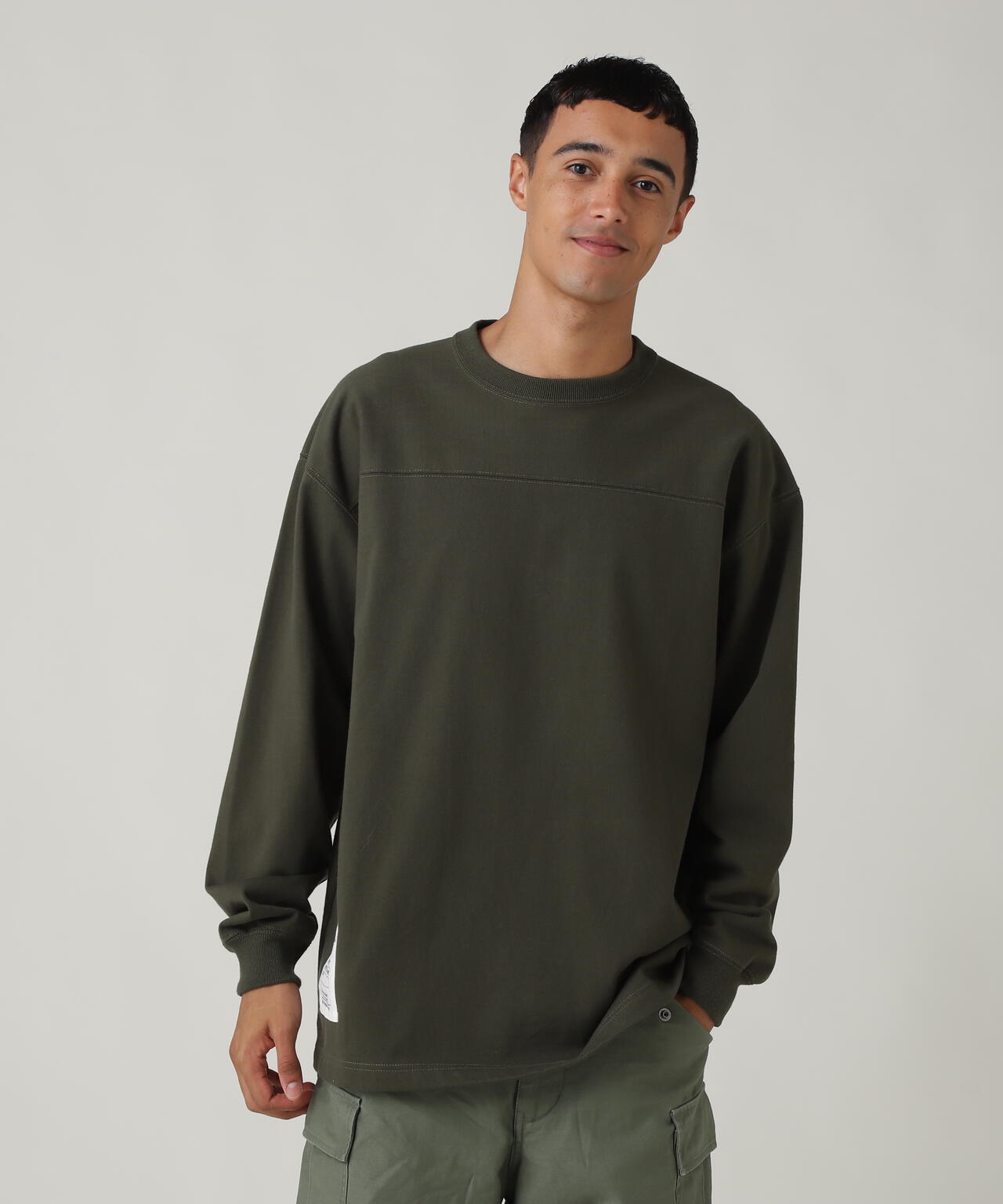 BASIC HEAVYWEIGHT L/S FOOTBALL T-SHIRT / ベーシック ヘビーウェイト 長袖 フットボール Tシャツ