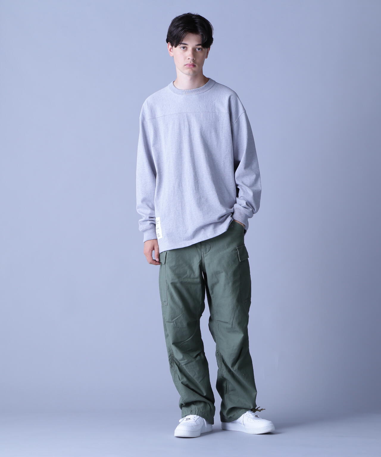 BASIC HEAVYWEIGHT L/S FOOTBALL T-SHIRT / ベーシック ヘビーウェイト 長袖 フットボール Tシャツ