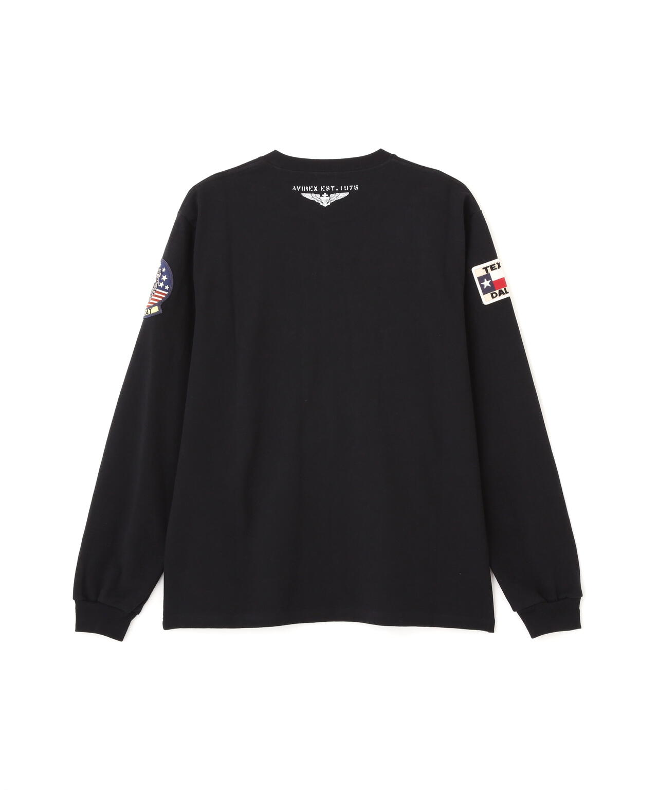 《WEB&DEPOT限定》TOP GUN PATCHED L/S T-SHIRT / トップガン パッチド 長袖 Tシャツ / AVIREX