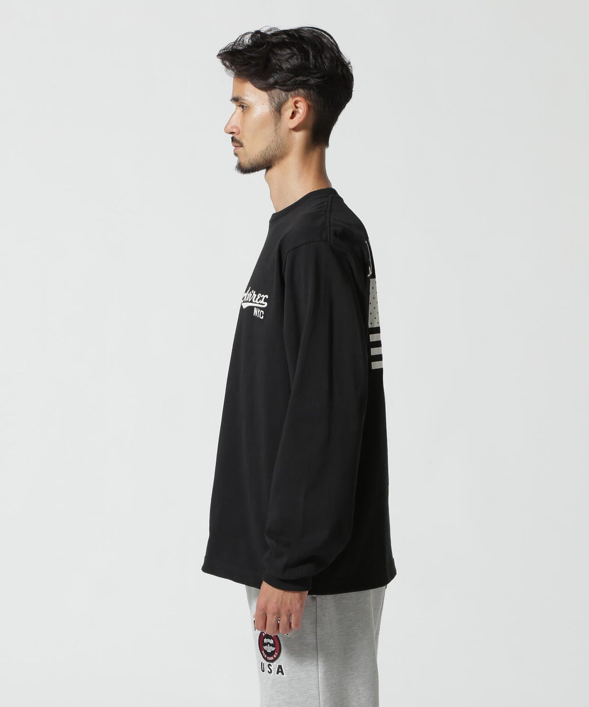 《WEB&DEPOT限定》AMERICAN FLAGS L/S T-SHIRT / アメリカン フラッグス 長袖 Tシャツ / AVIREX