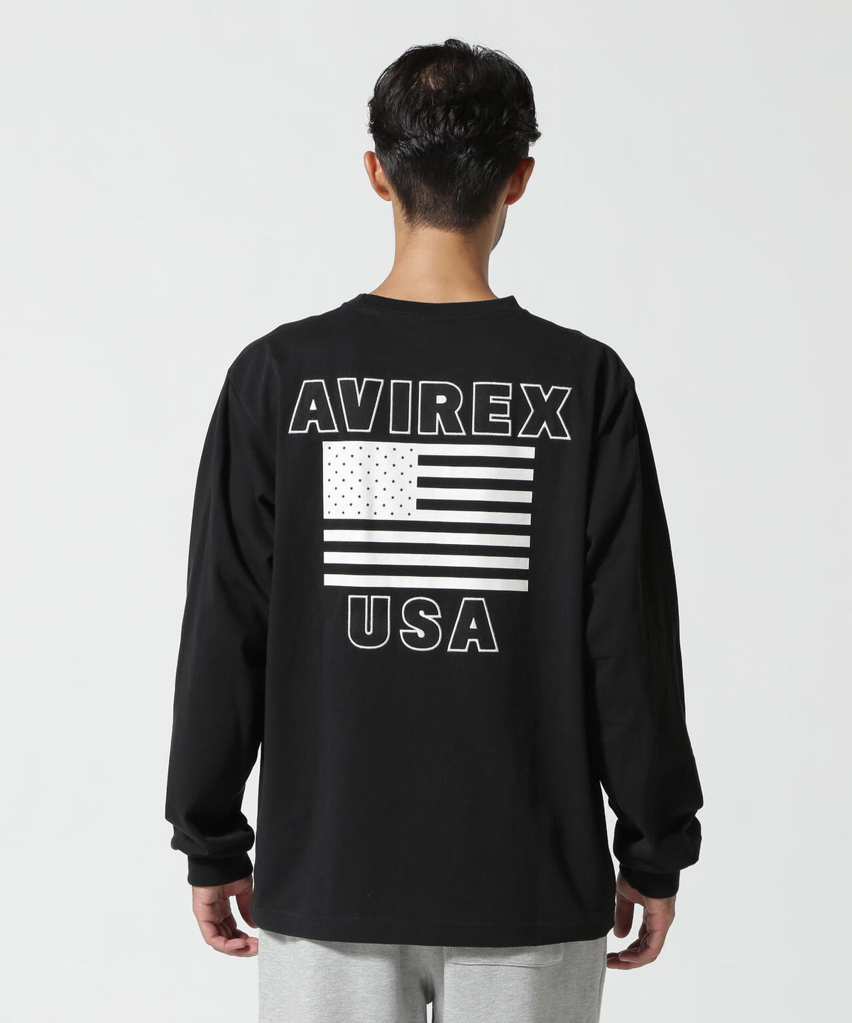 《WEB&DEPOT限定》AMERICAN FLAGS L/S T-SHIRT / アメリカン フラッグス 長袖 Tシャツ / AVIREX