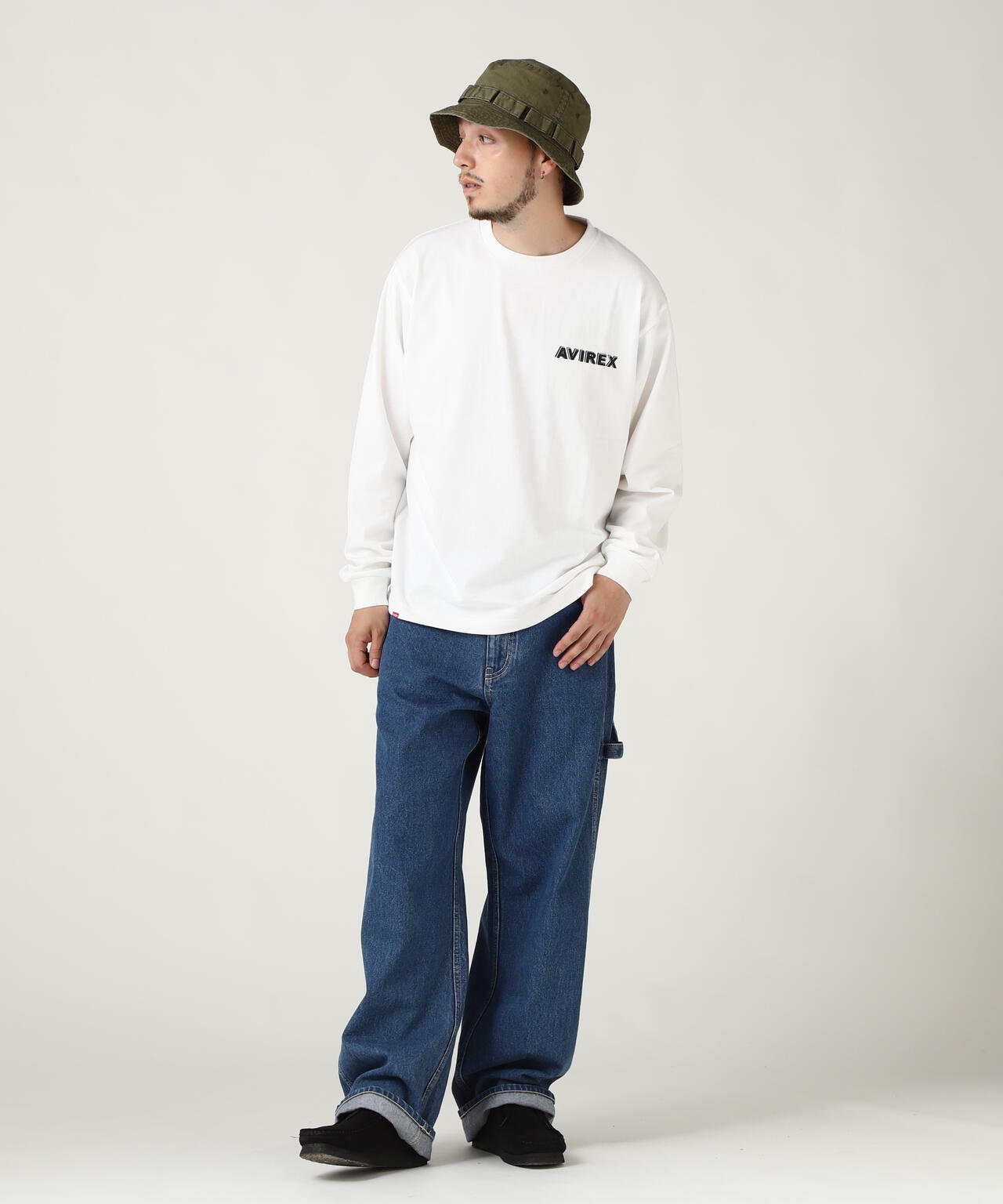 《WEB限定》CAMOUFLAGE STAR & PINUP GIRL L/S T-SHIRT /