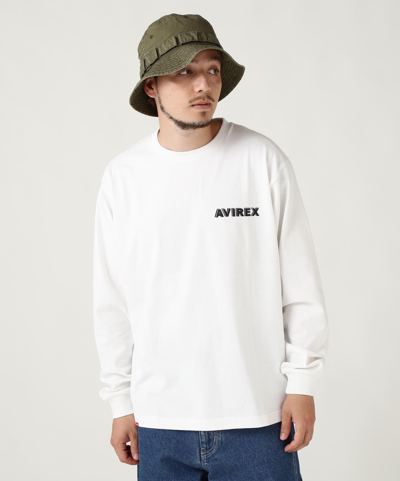 《WEB限定》CAMOUFLAGE STAR & PINUP GIRL L/S T-SHIRT /