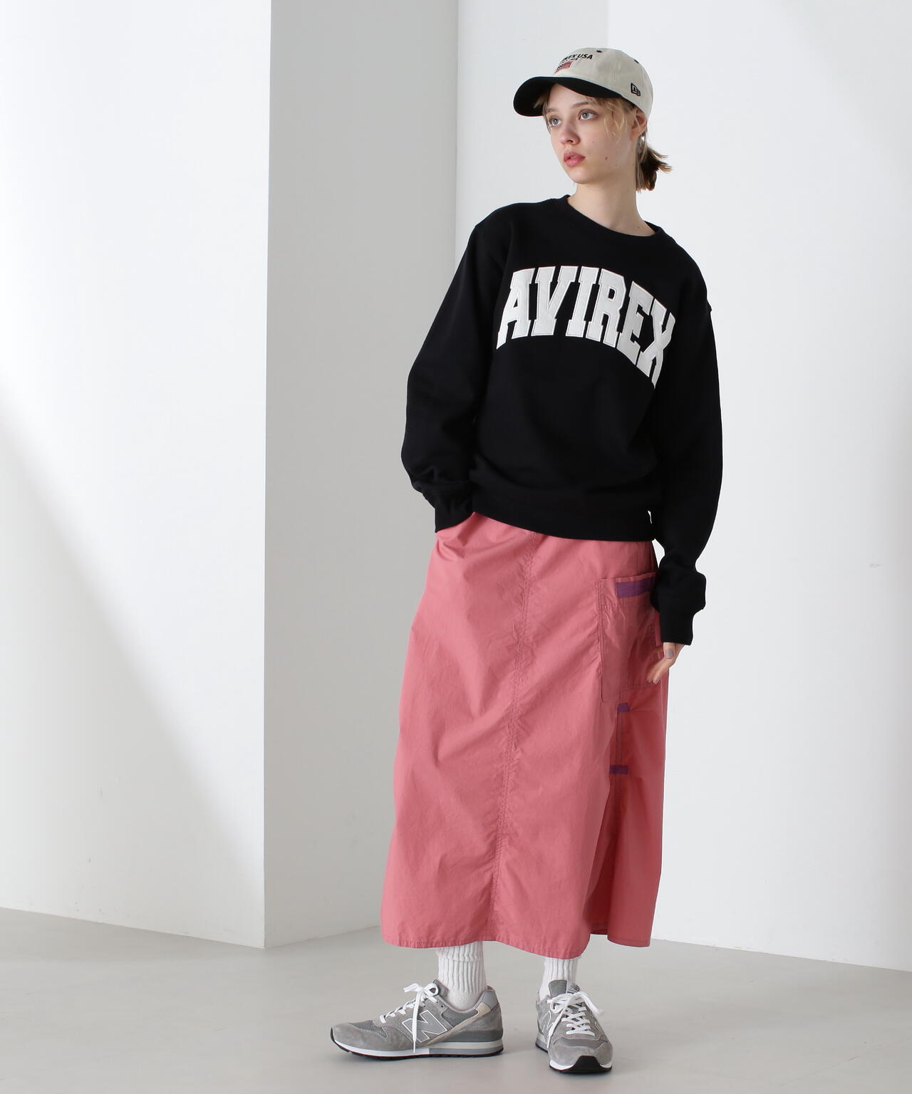 《DAILY/デイリー》CREW NECK L/S SWEAT LOGO / クルーネック ロングスリーブ スウェット / AVIREX /