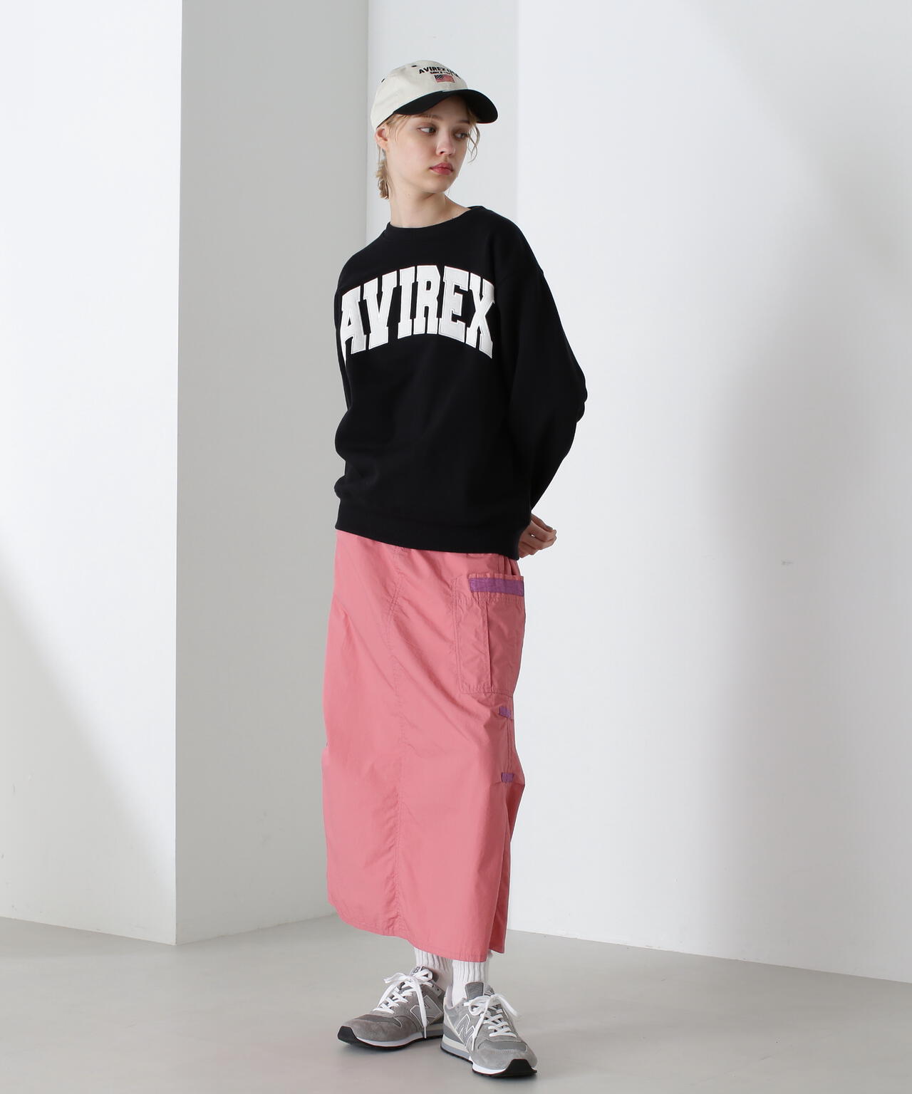 《DAILY/デイリー》CREW NECK L/S SWEAT LOGO / クルーネック ロングスリーブ スウェット / AVIREX /