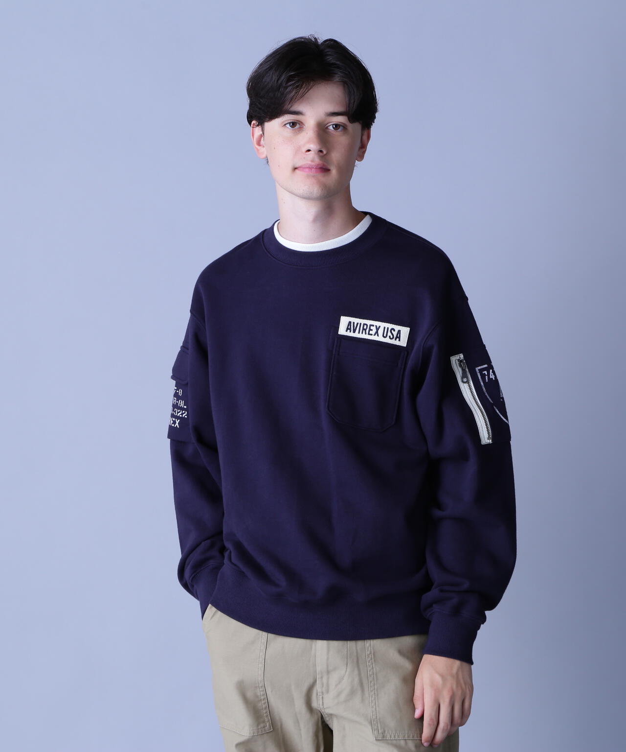 FATIGUE CREWNECK SWEAT / ファティーグ クルーネック スウェット / AVIREX / アヴィレックス