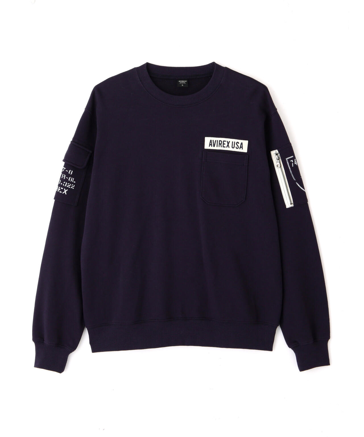 FATIGUE CREWNECK SWEAT / ファティーグ クルーネック スウェット / AVIREX / アヴィレックス