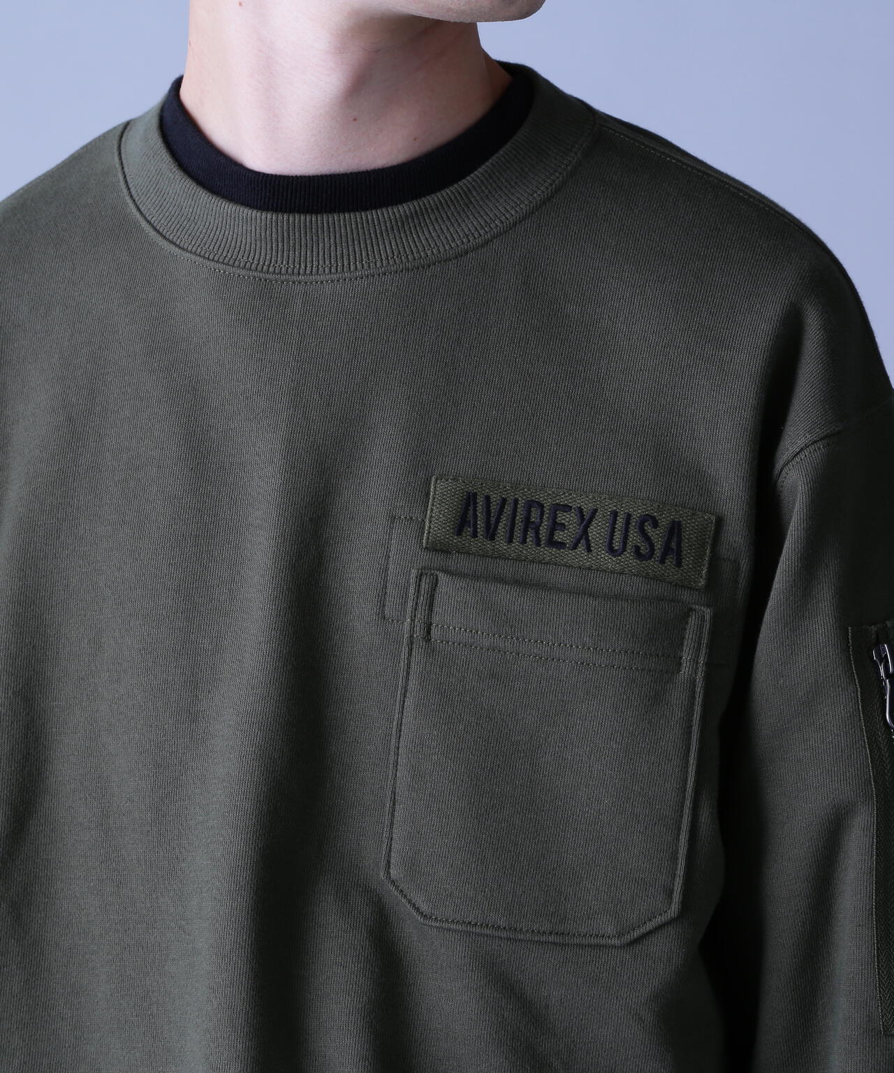 FATIGUE CREWNECK SWEAT / ファティーグ クルーネック スウェット / AVIREX / アヴィレックス