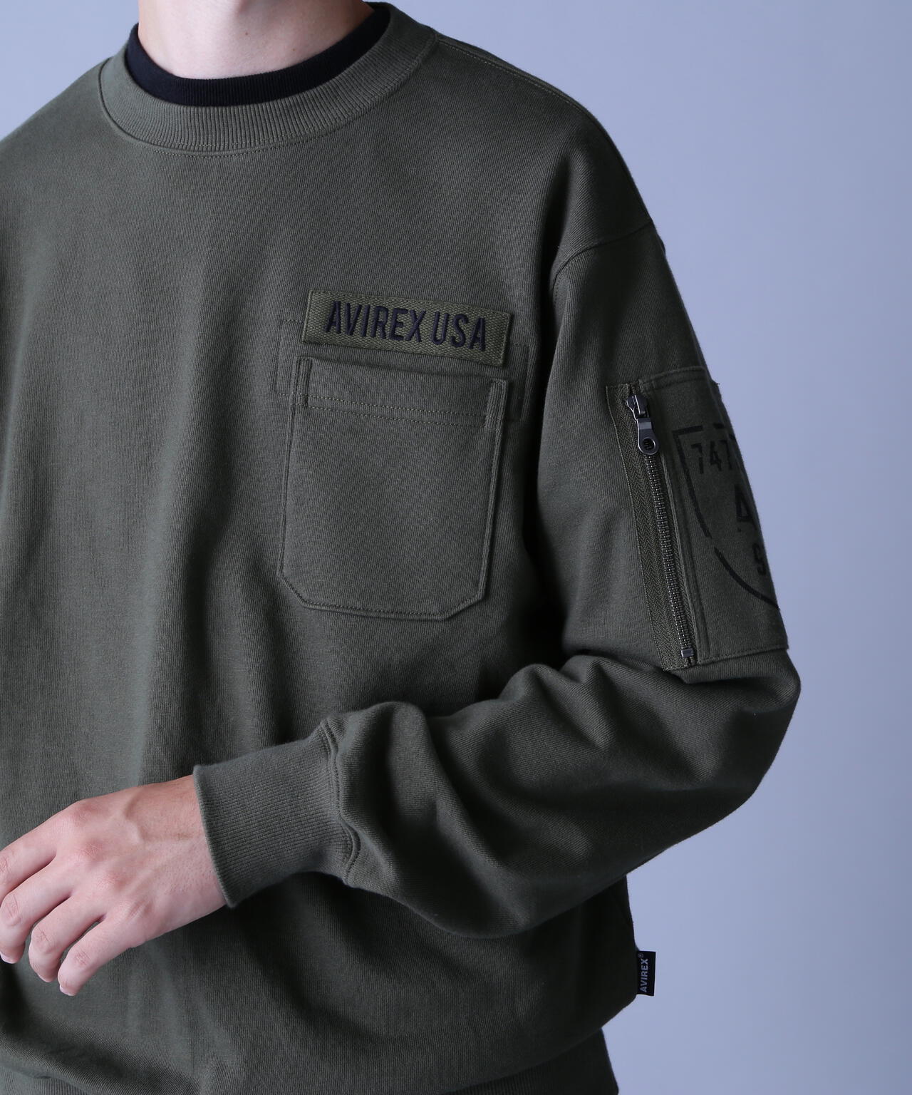 FATIGUE CREWNECK SWEAT / ファティーグ クルーネック スウェット / AVIREX / アヴィレックス