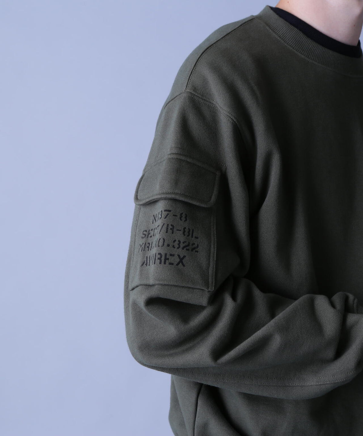 FATIGUE CREWNECK SWEAT / ファティーグ クルーネック スウェット / AVIREX / アヴィレックス