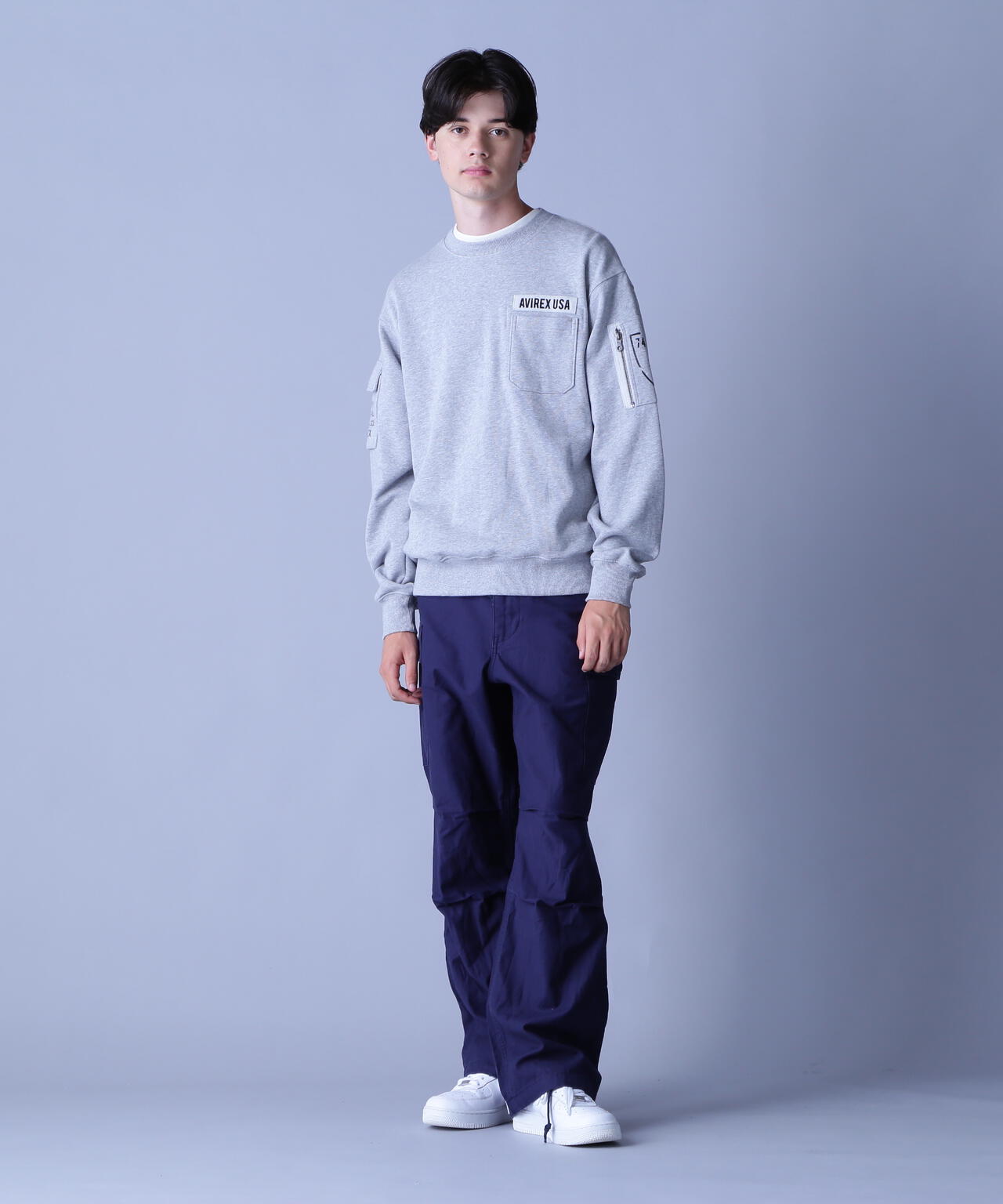 FATIGUE CREWNECK SWEAT / ファティーグ クルーネック スウェット / AVIREX / アヴィレックス
