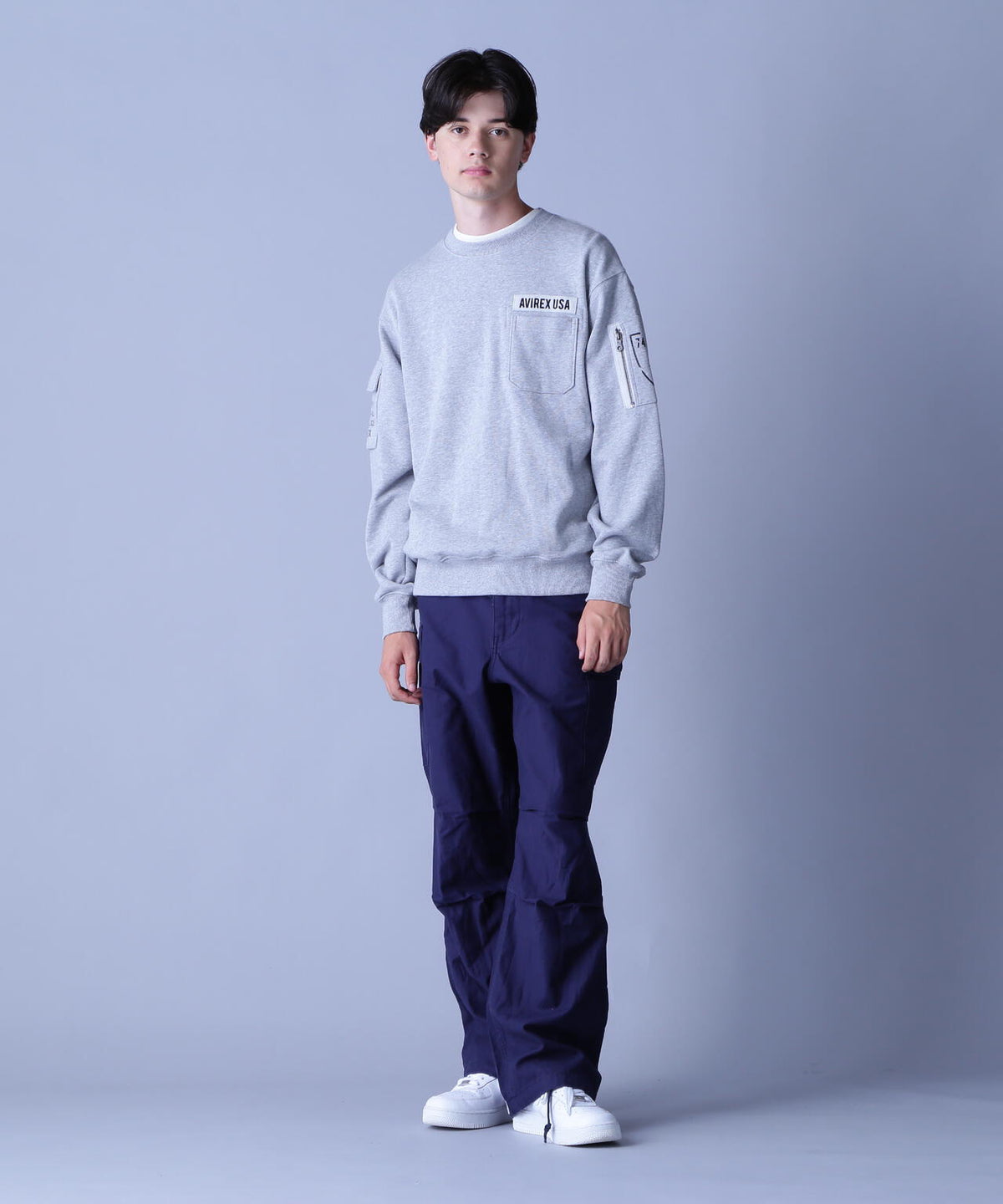 FATIGUE CREWNECK SWEAT / ファティーグ クルーネック スウェット / AVIREX / アヴィレックス