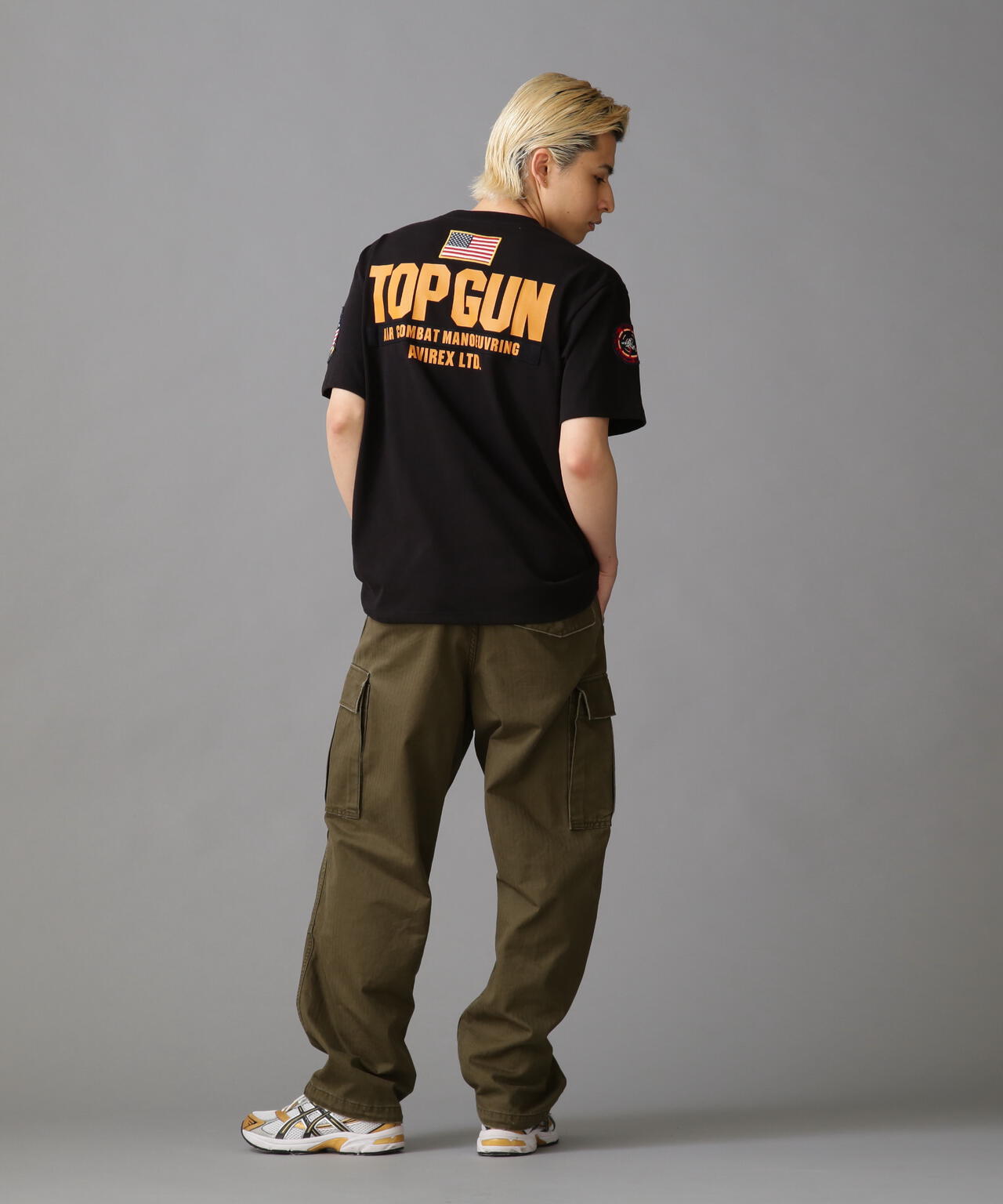 TOP GUN PATCH & PRINT T-SHIRT / トップガン パッチ & プリント Tシャツ