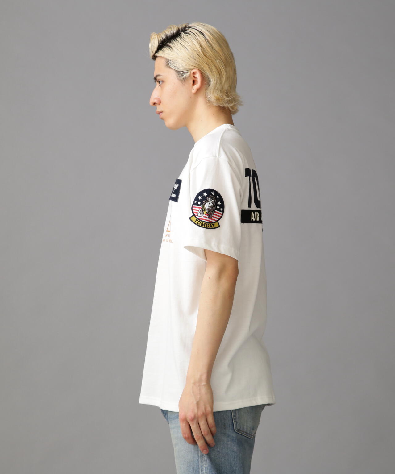 TOP GUN PATCH & PRINT T-SHIRT / トップガン パッチ & プリント Tシャツ