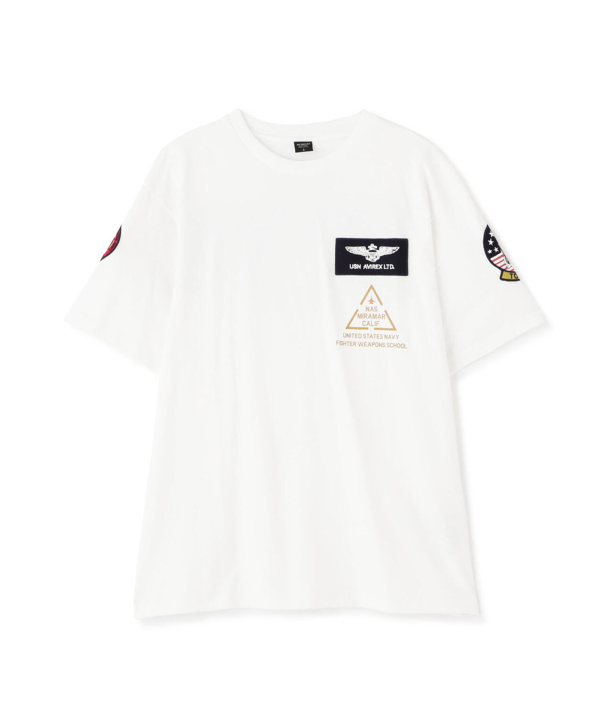 TOP GUN PATCH & PRINT T-SHIRT / トップガン パッチ & プリント Tシャツ