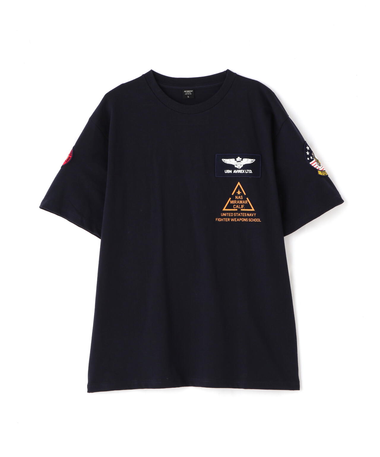 TOP GUN PATCH & PRINT T-SHIRT / トップガン パッチ & プリント Tシャツ