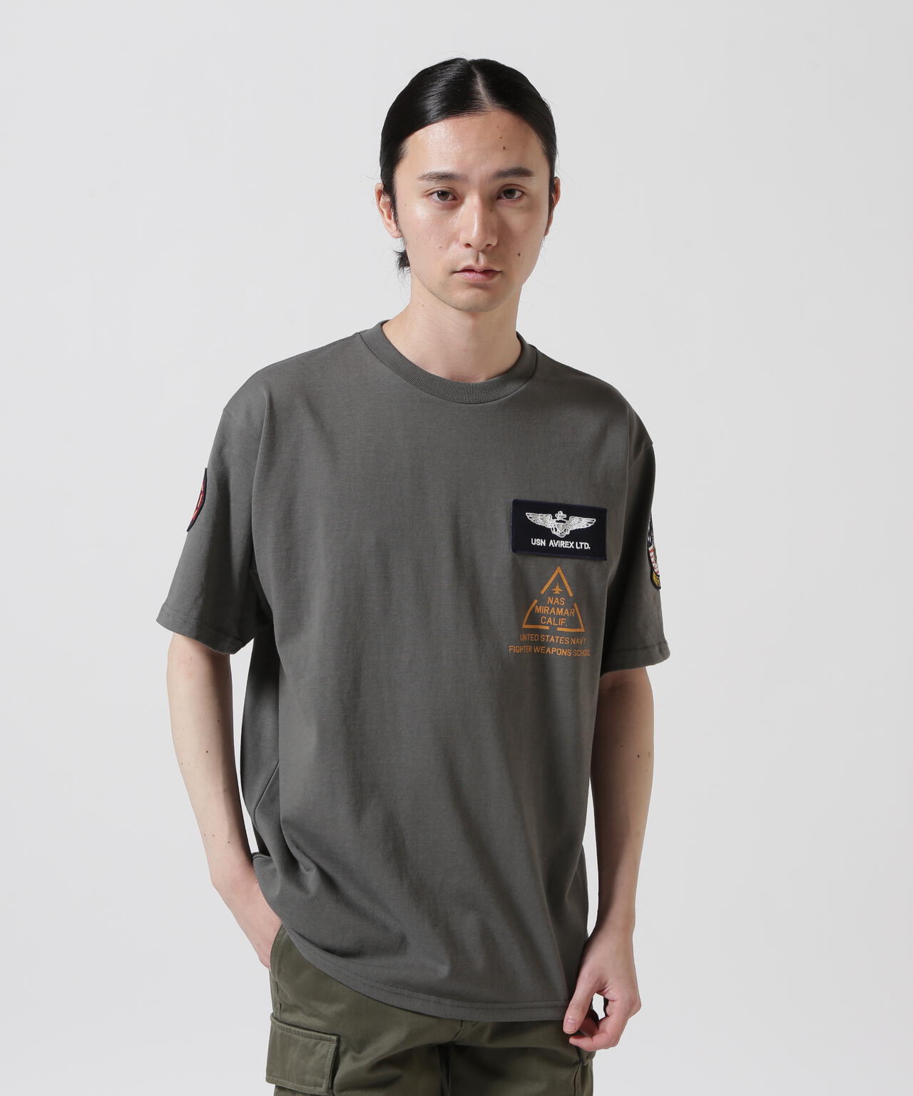 TOP GUN PATCH & PRINT T-SHIRT / トップガン パッチ & プリント Tシャツ