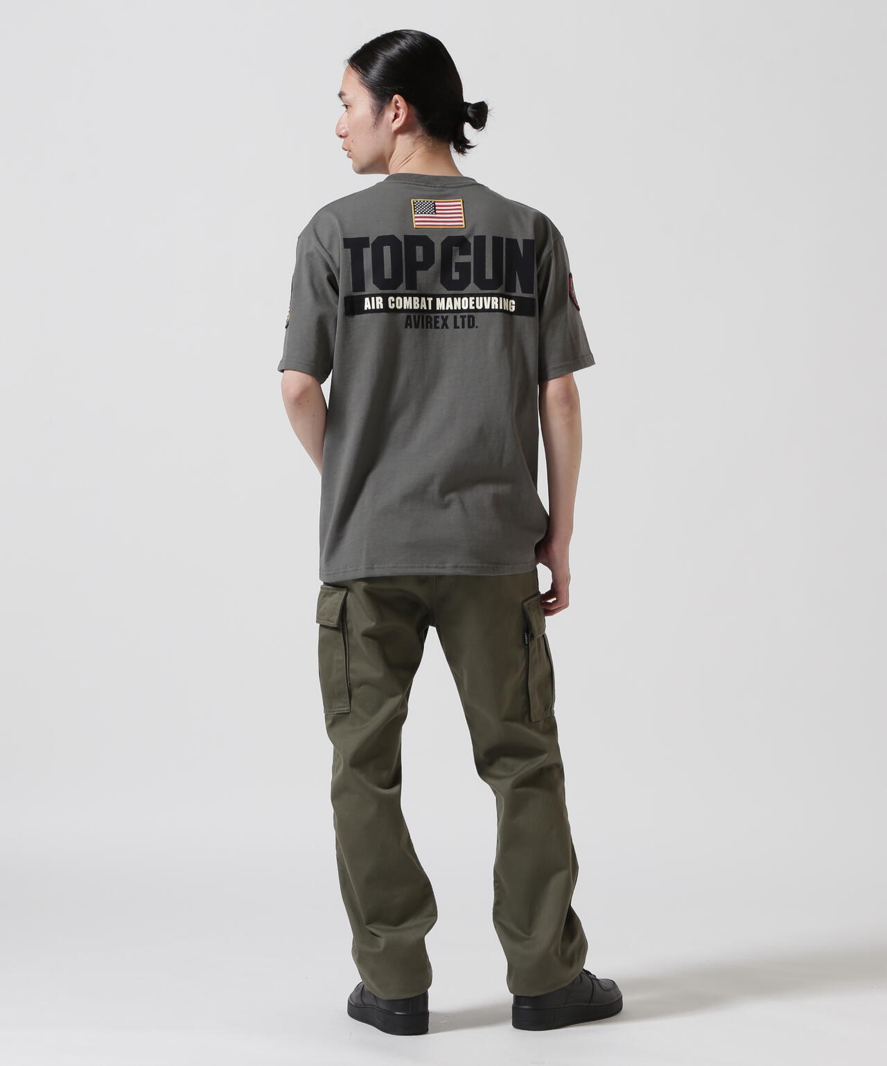 TOP GUN PATCH & PRINT T-SHIRT / トップガン パッチ & プリント Tシャツ