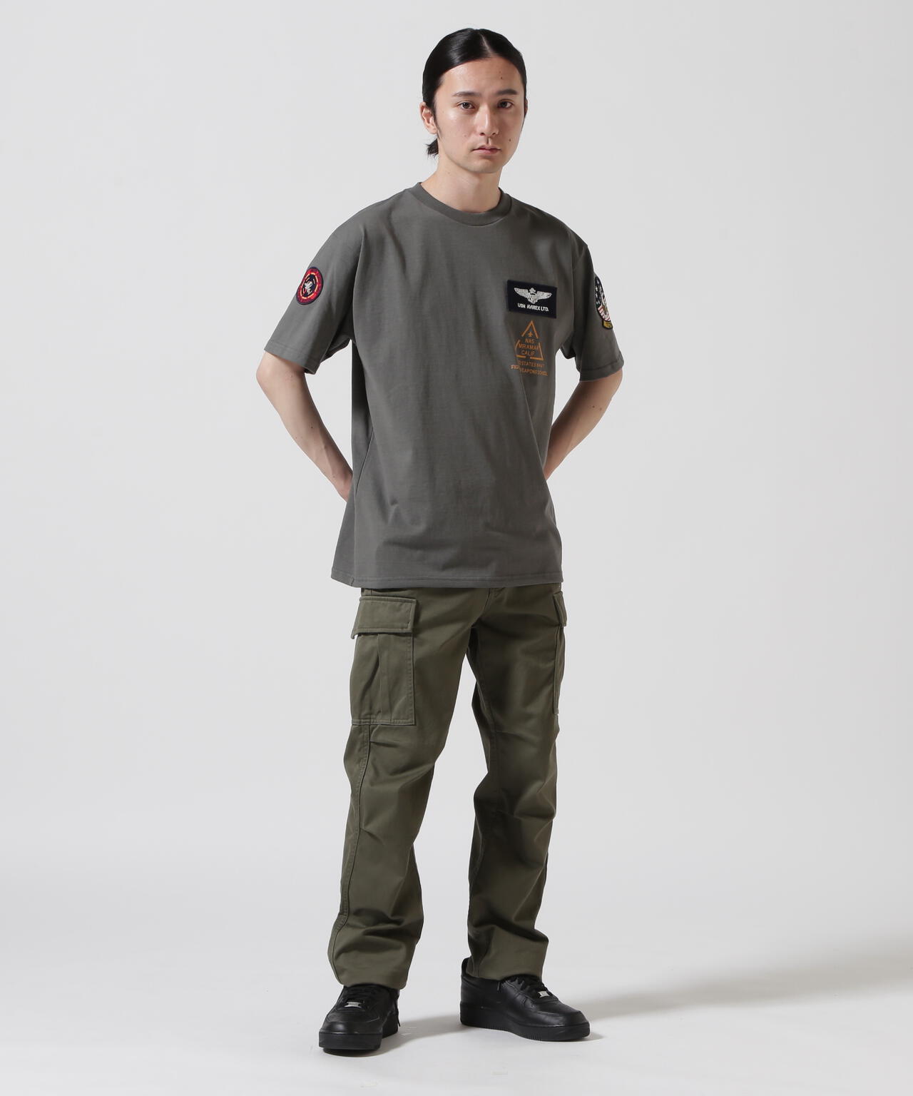 TOP GUN PATCH & PRINT T-SHIRT / トップガン パッチ & プリント Tシャツ