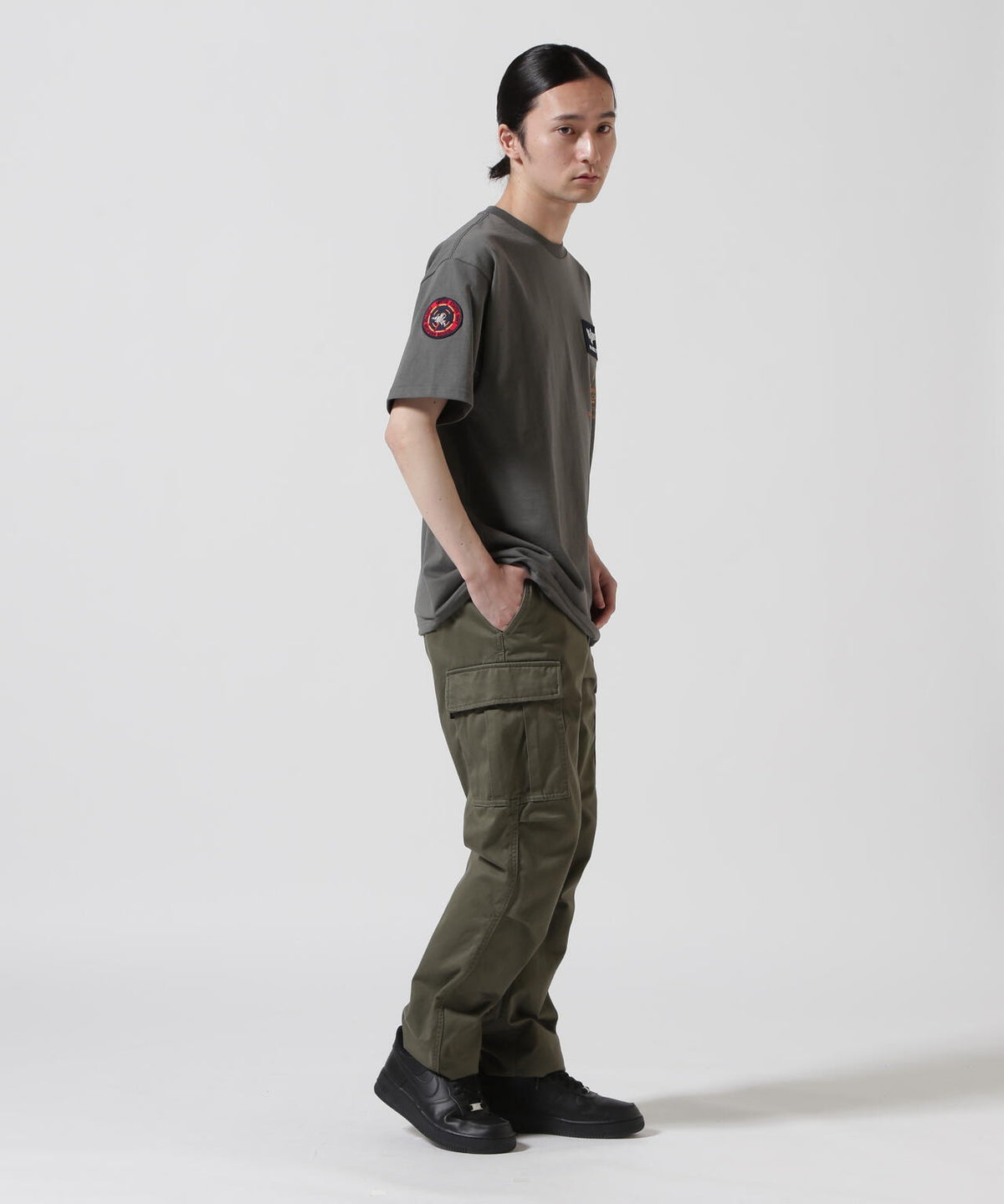 TOP GUN PATCH & PRINT T-SHIRT / トップガン パッチ & プリント Tシャツ