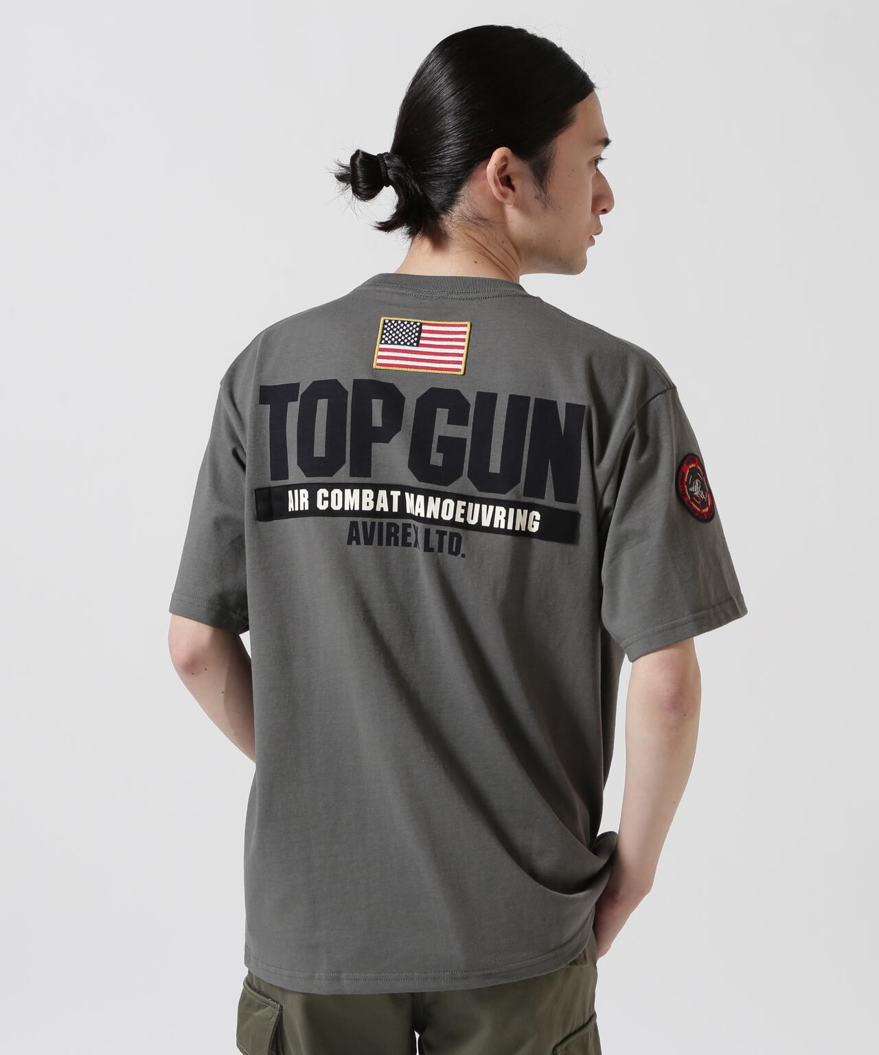 TOP GUN PATCH & PRINT T-SHIRT / トップガン パッチ & プリント Tシャツ