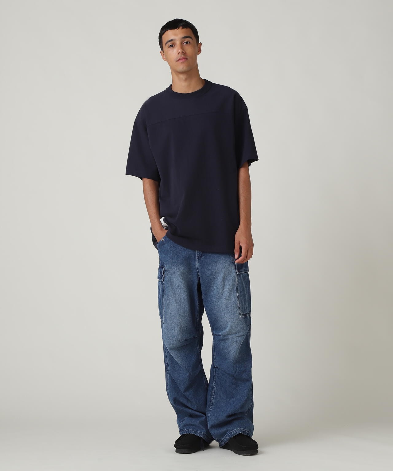 BASIC HEAVYWEIGHT S/S FOOTBALL T-SHIRT / ベーシック ヘビーウェイト 半袖 フットボール Tシャツ